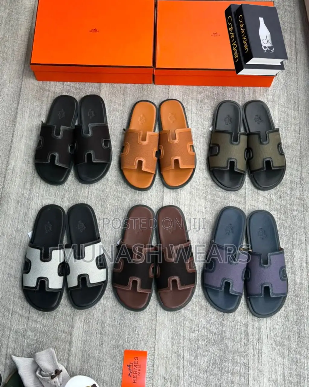 Hermes Leather Slipers 40-46 Available in All Colors