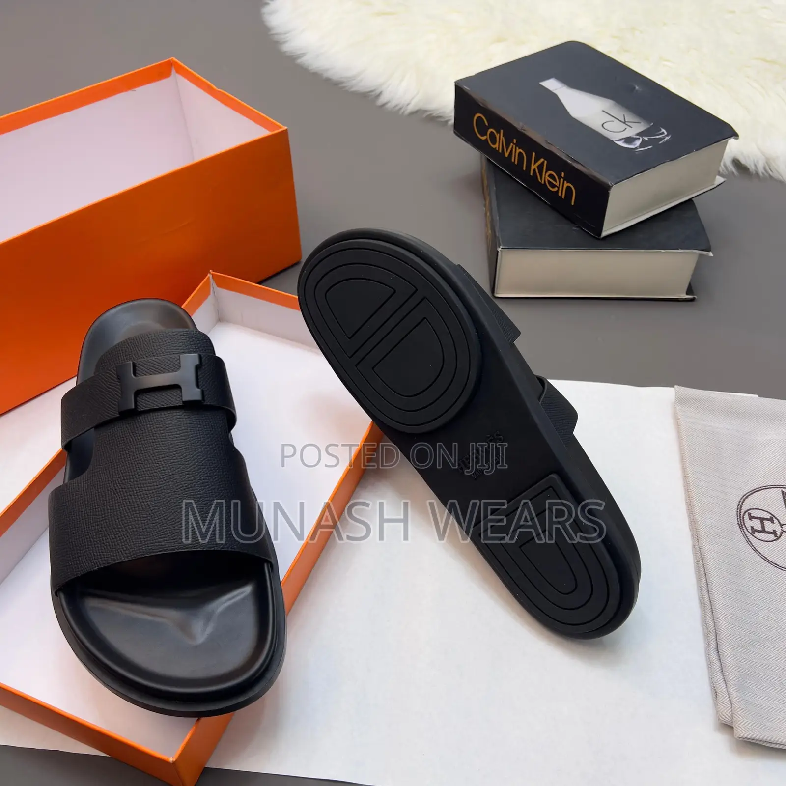 Hermes Cover Slipers 40-46 Available