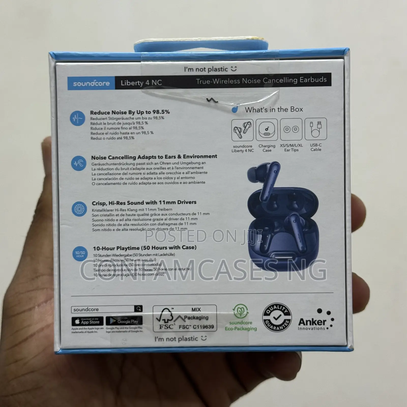 Soundcore Anker Liberty 4 Nc True Wireless Noise Cancelling Earbuds