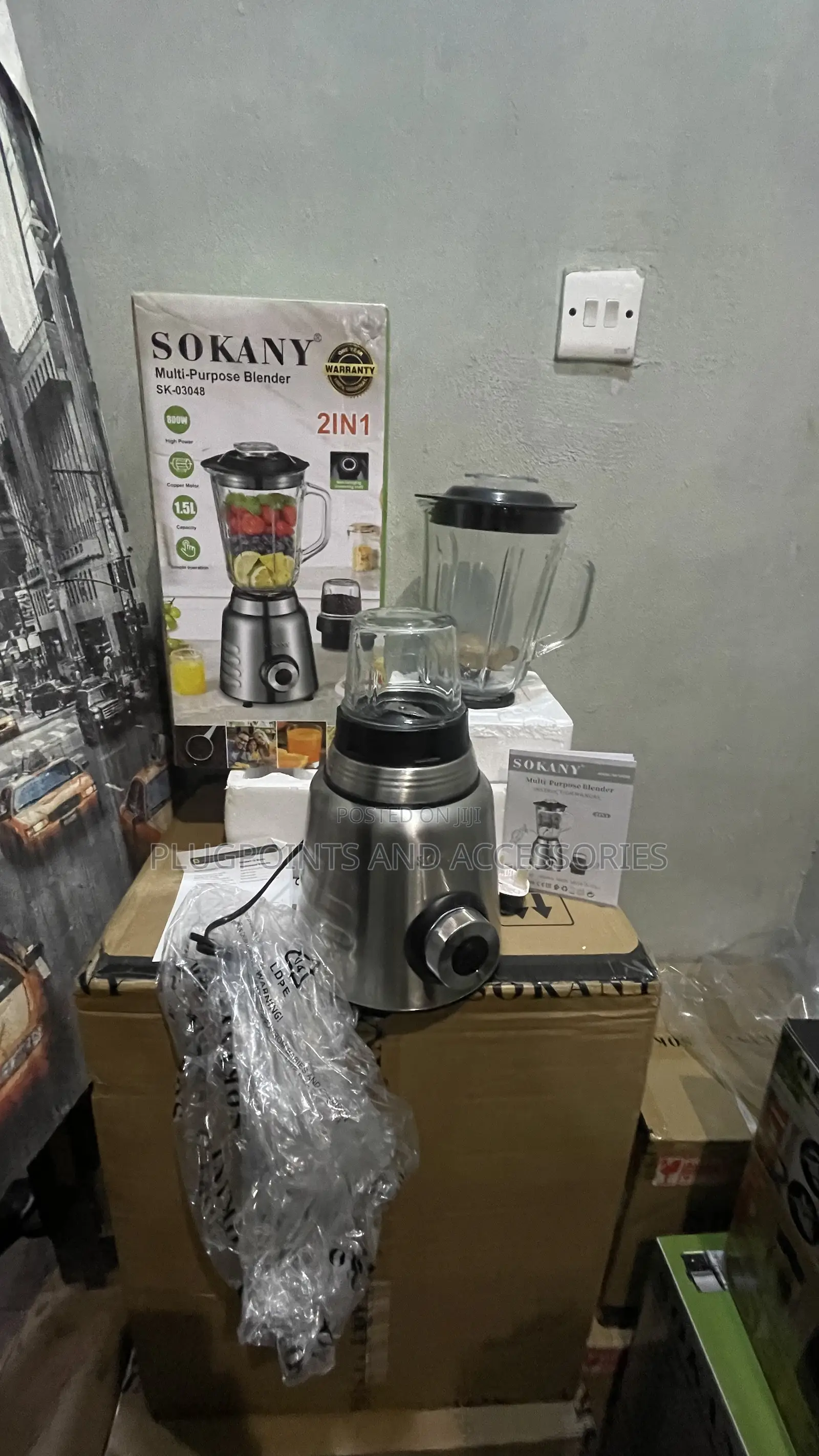 Sokany Blender - Glass 800w Sk03048