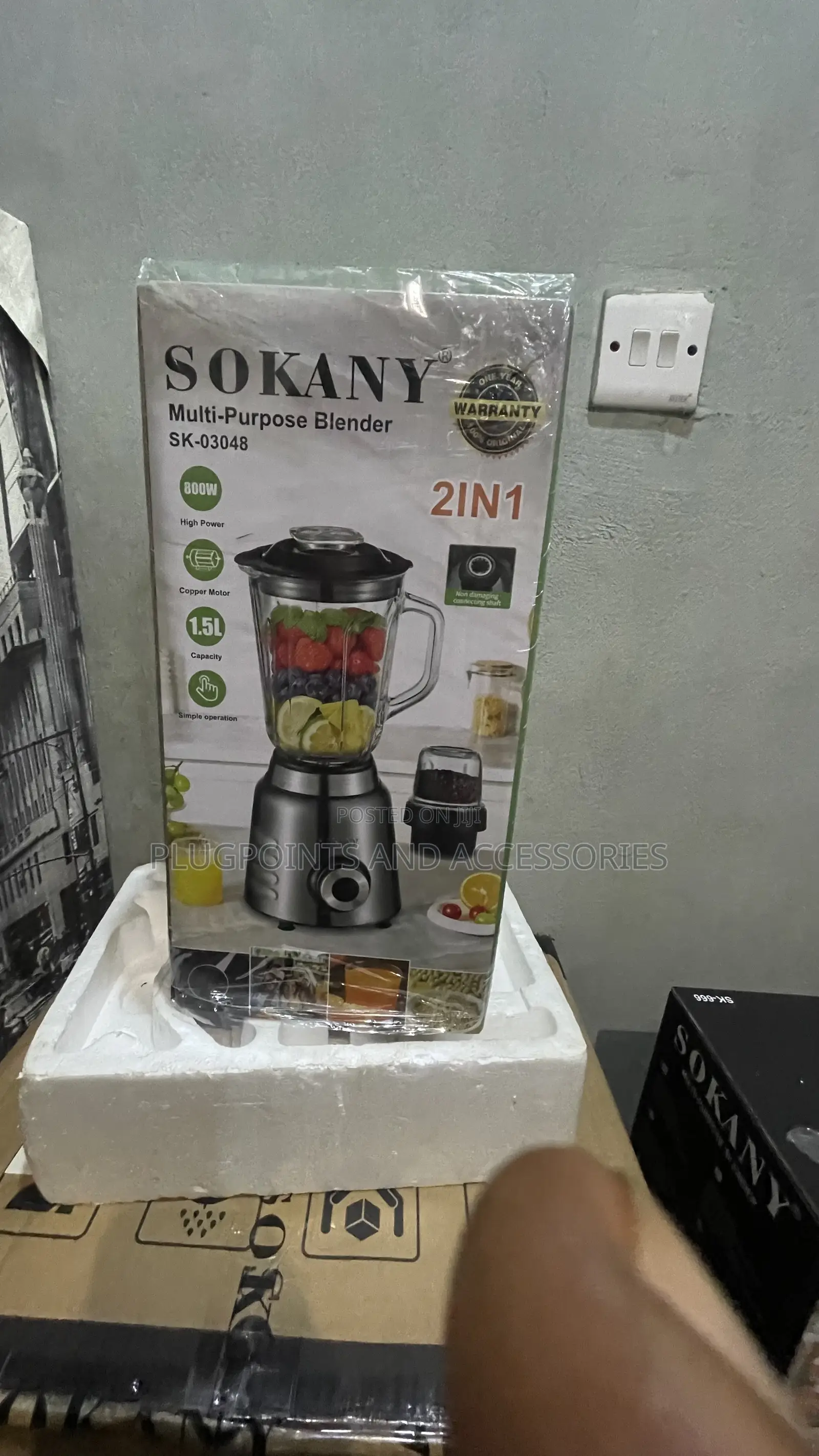 Sokany Blender - Glass 800w Sk03048