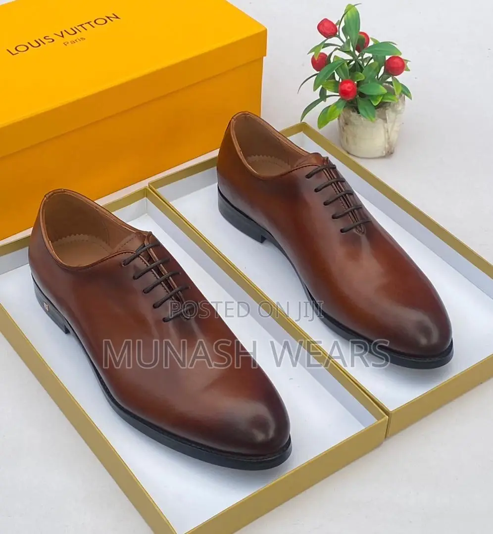 Louis Vuitton Lace Up Shoes Available in Brown and Black