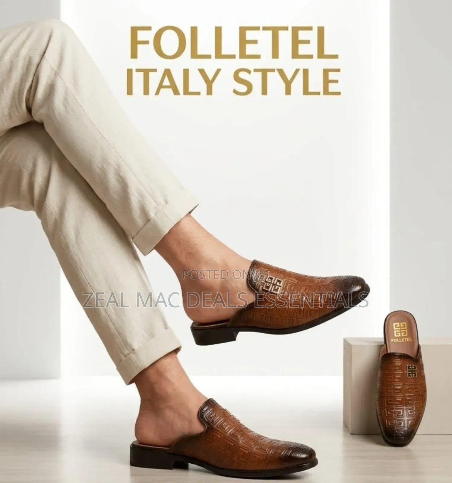 Italian Unique Men's Half Shoe