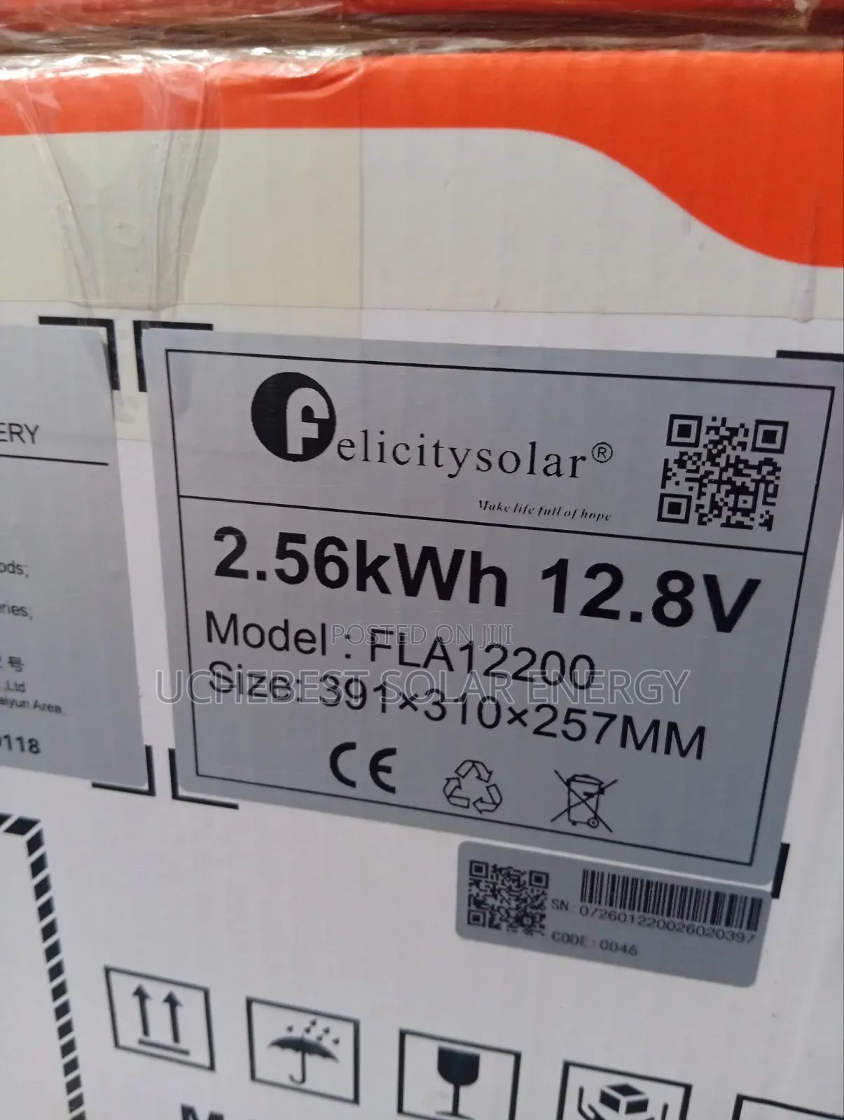 2.5kwh /12.8v Felicity Lithium Battery