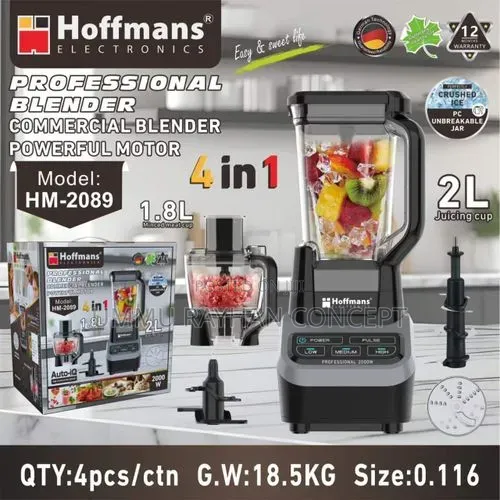 Hoffmans Electronics 4-in-1 Professional Commercial Blender