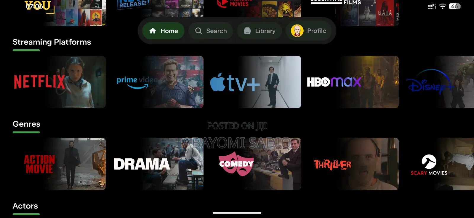 Netflix, Prime, Apple Tv, Hulu, Paramount Etc