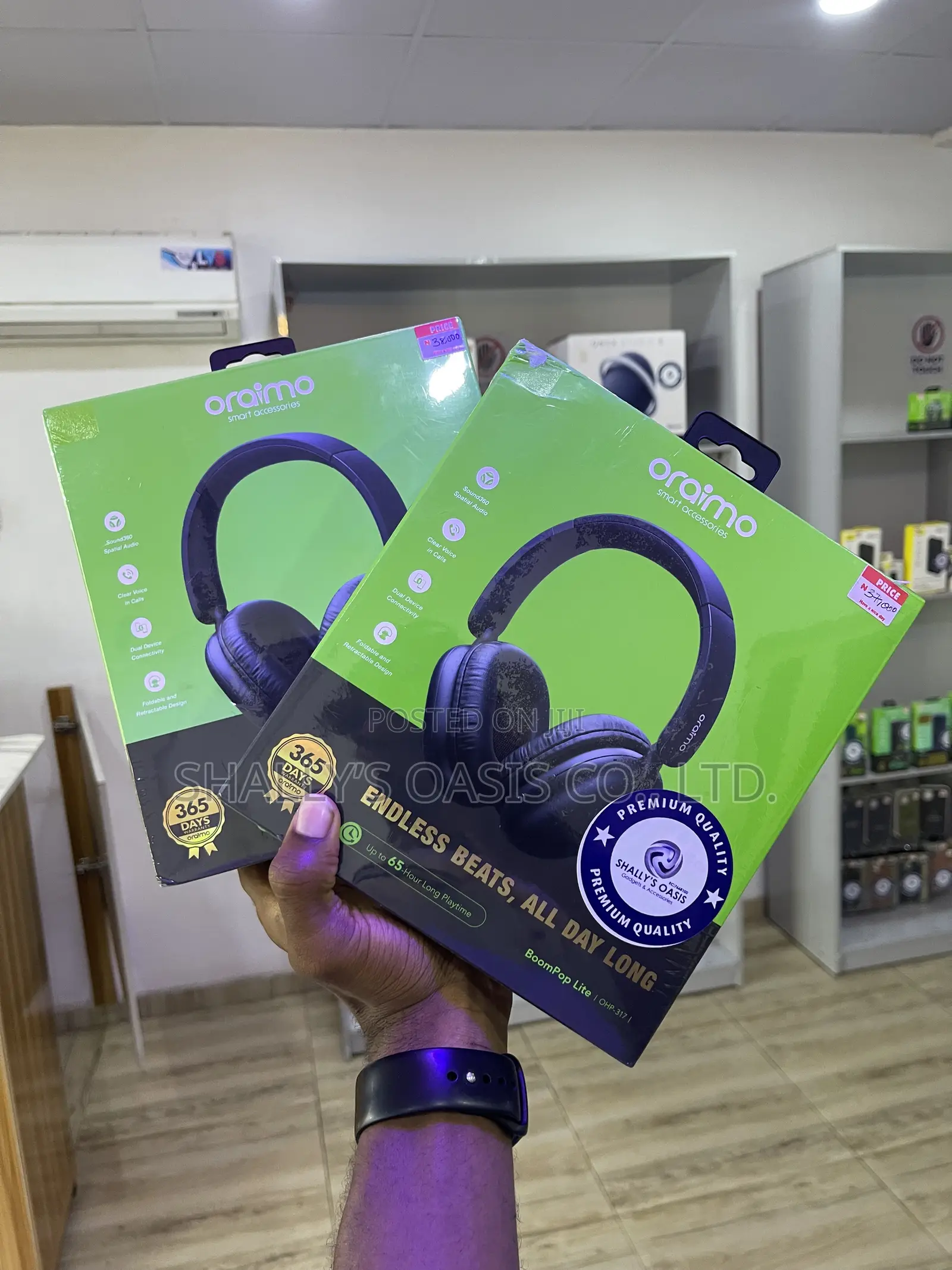 Oraimo Boompop Lite Ohp-317 – Deep Bass, Crystal Sound, Brand New