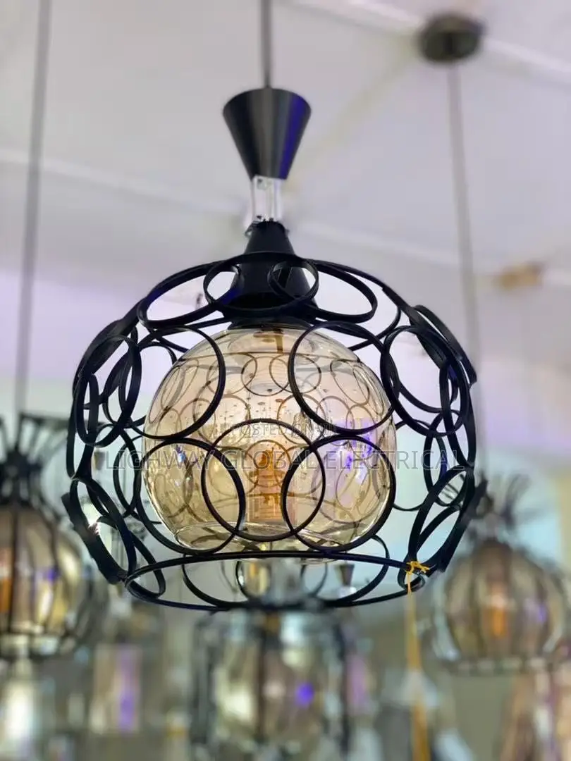 Single Dropping Wrought Iron Pendant Light