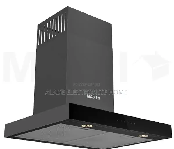 Maxihood Inverter Heat Extractor. 90cm Black Glass. 10yrs Waranty