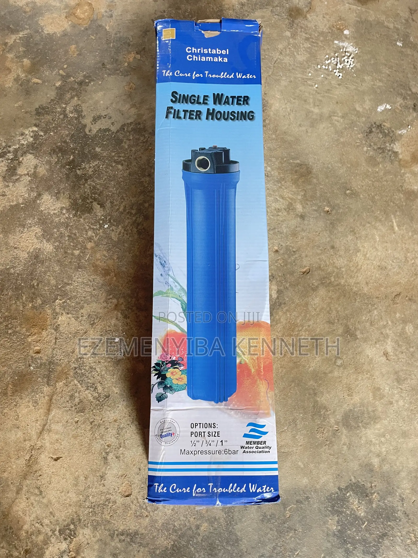 Long Water Filter Blue And Transparent Available