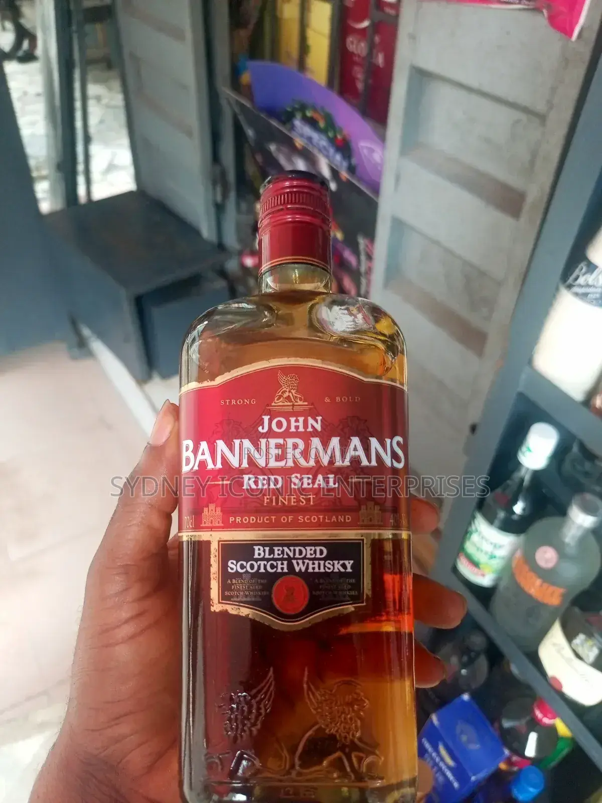 John Bannermans Red Seal Whiskey