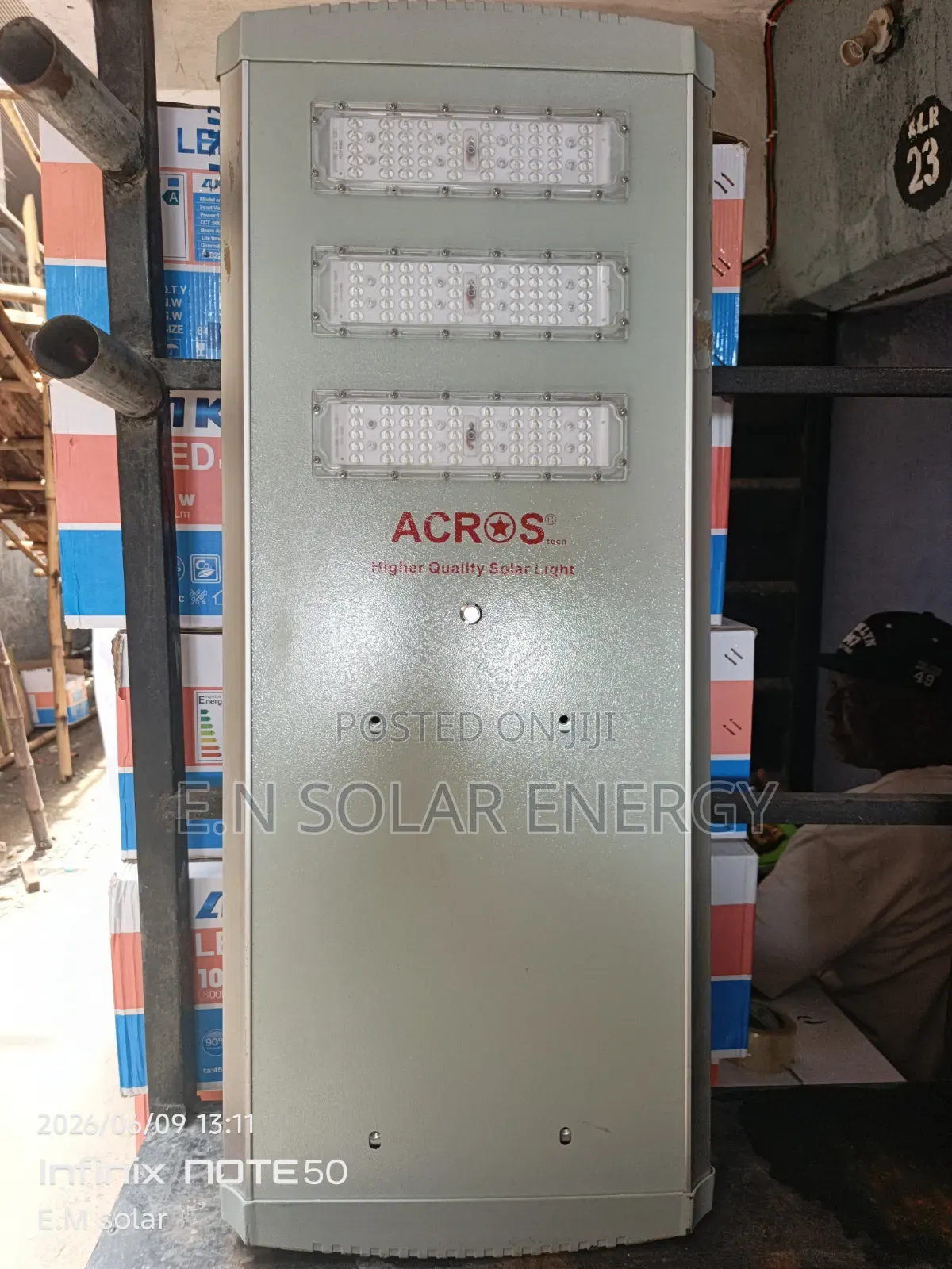 3 Eyes Acrosstech Solar Street Lights Available