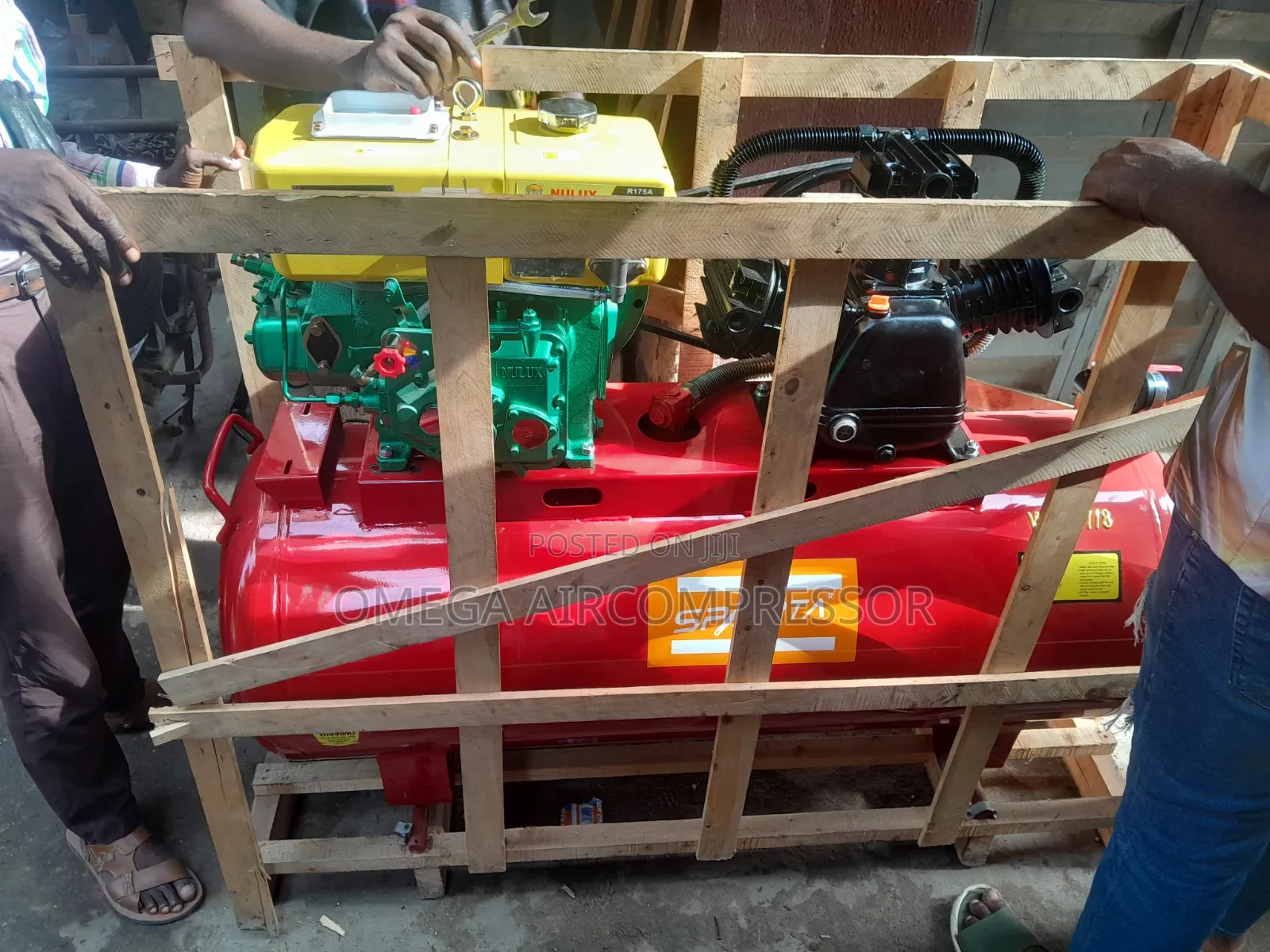 Industrial Single-Cylinder Diesel Air Compressor