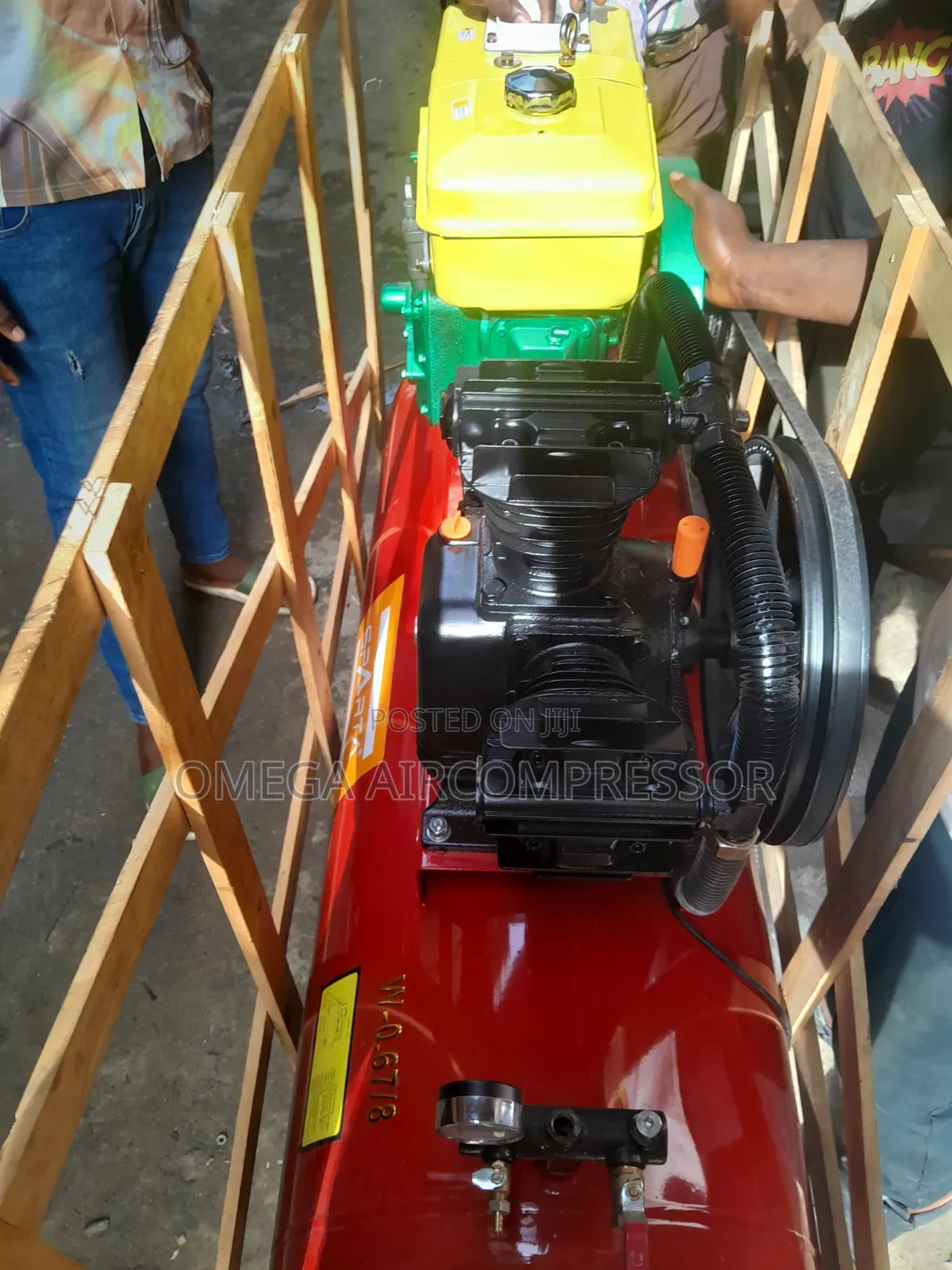 Industrial Single-Cylinder Diesel Air Compressor