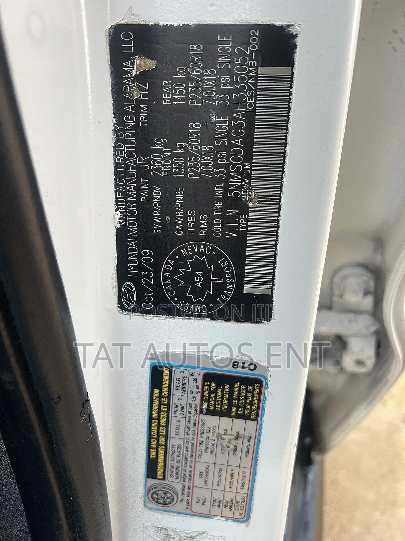 Hyundai Santa Fe 2.2 CRDi 2010 White