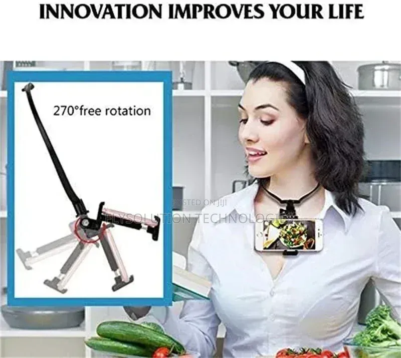 Hands-Free Neck Strap Mount Holder for Smartphones Action Cameras