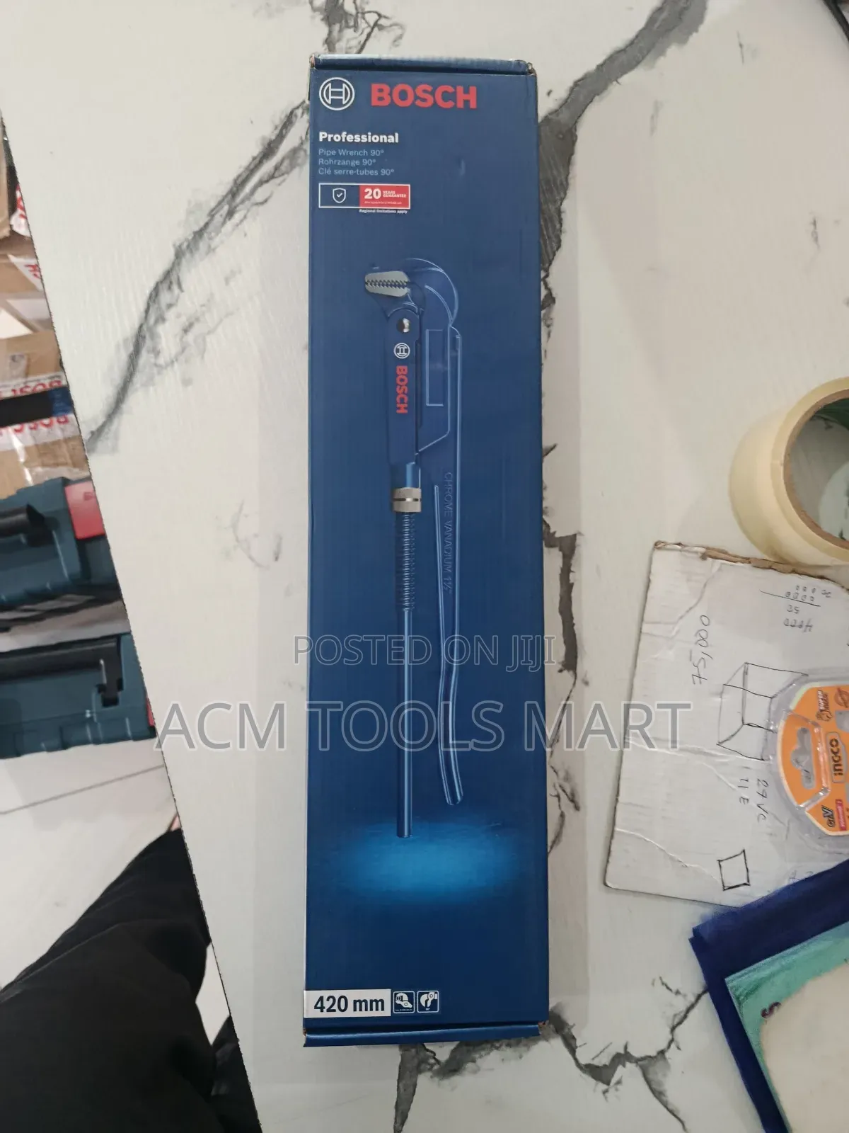 Bosch Professional 90° Corner Pipe Wrench 420mm (1600a02w3v)