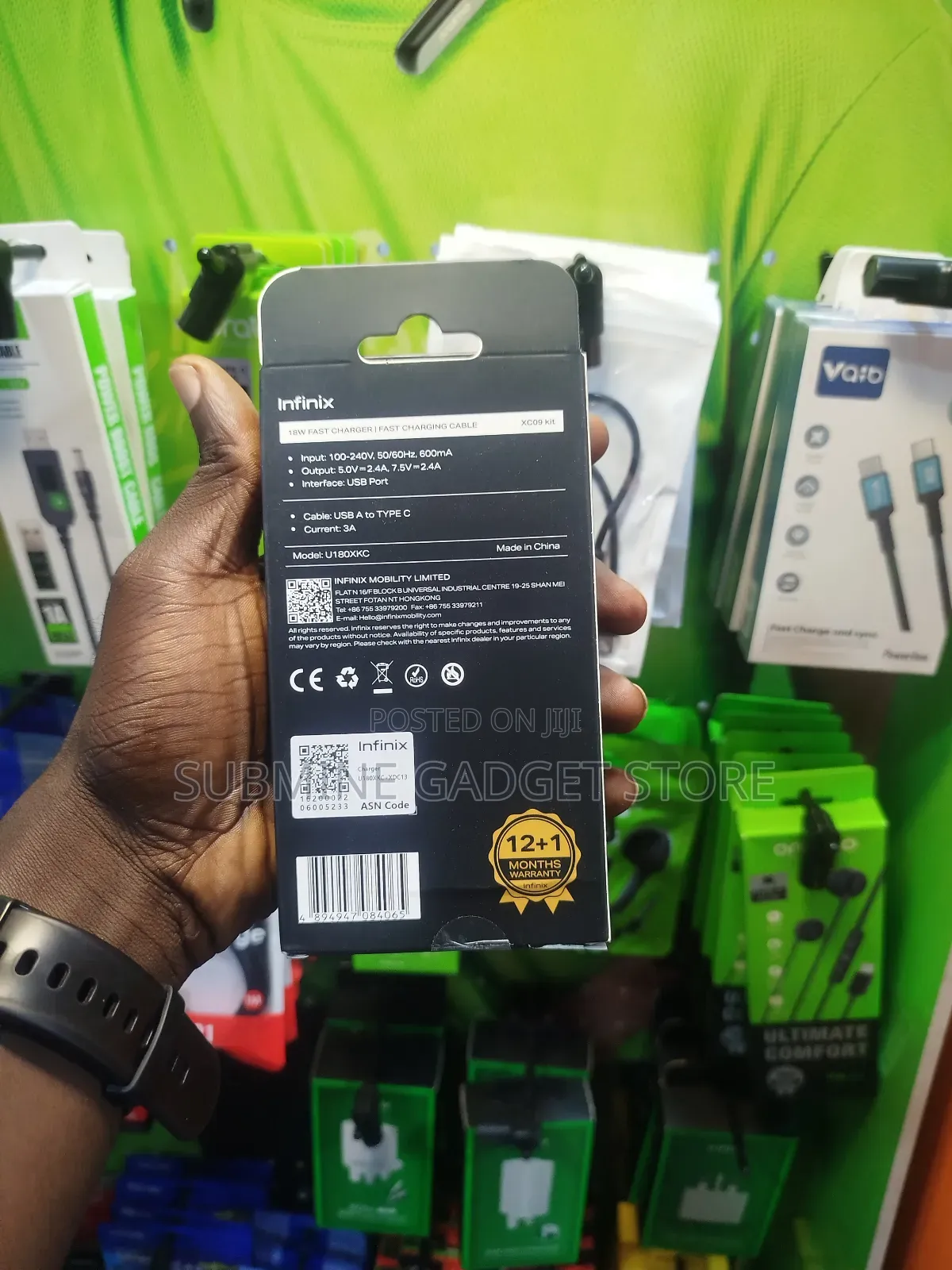 Infinix 18w Typec Charger