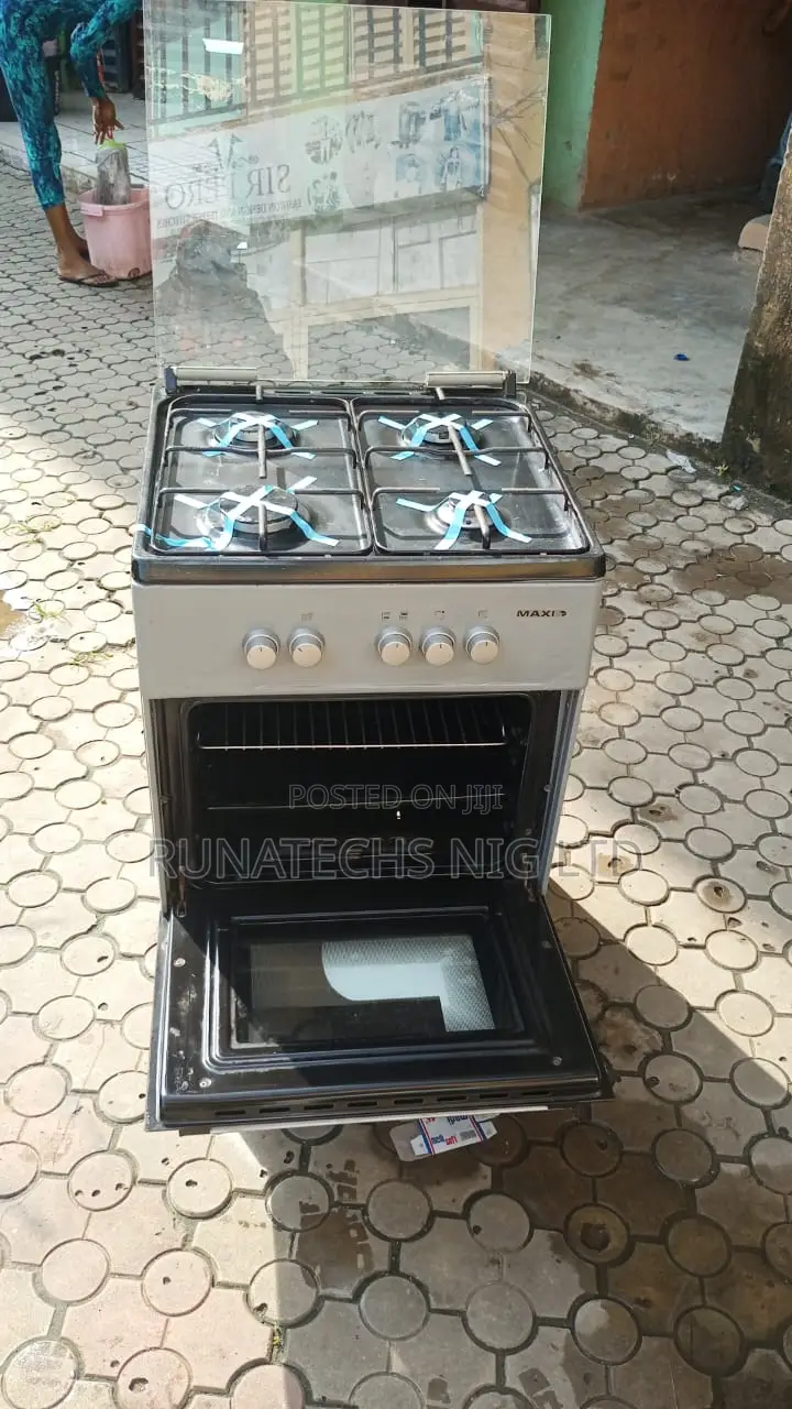 Maxi 60x60 Gas Cooker 4 Burners With Oven and Griller