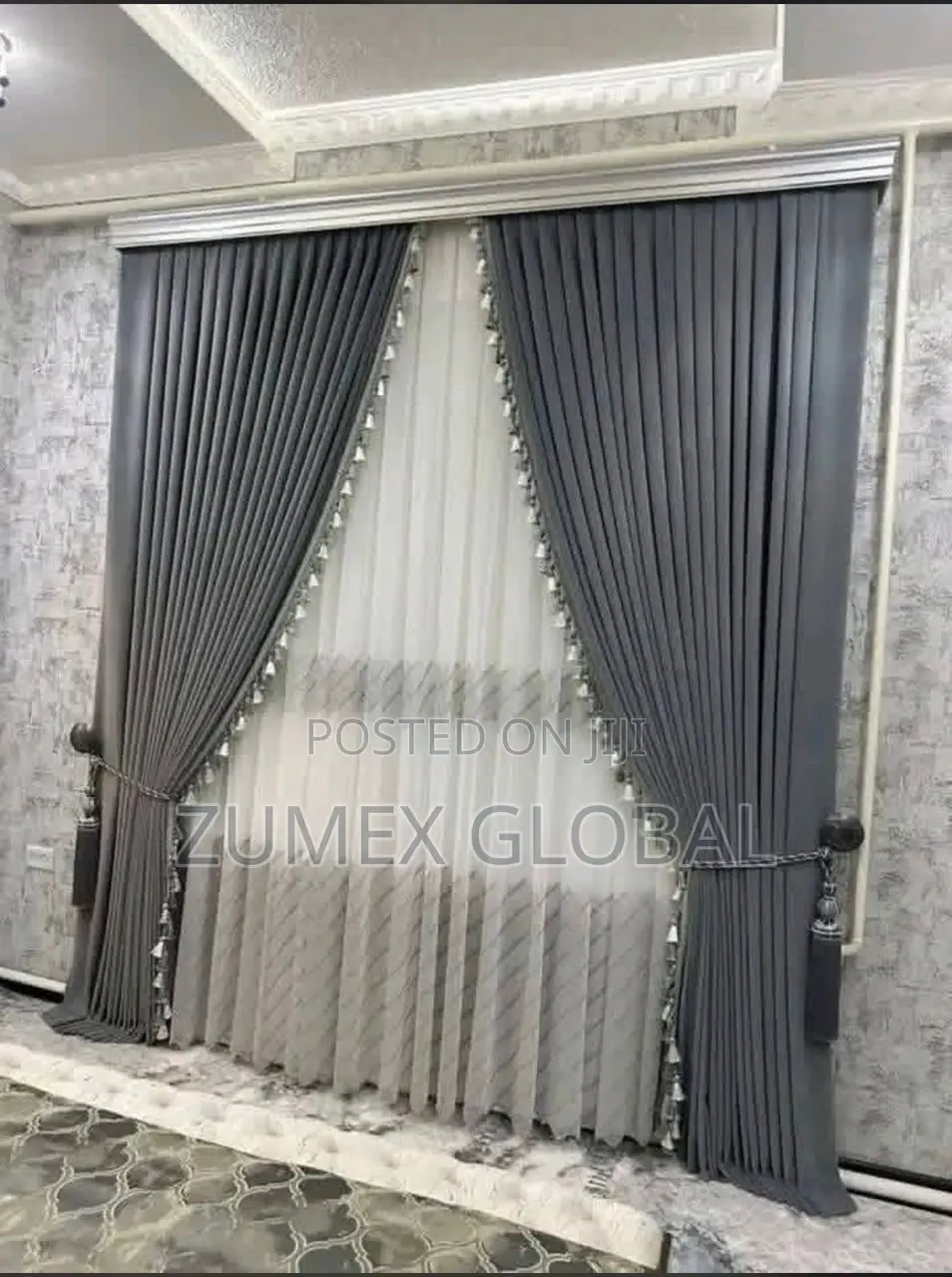Dark Ash Turkish Curtain