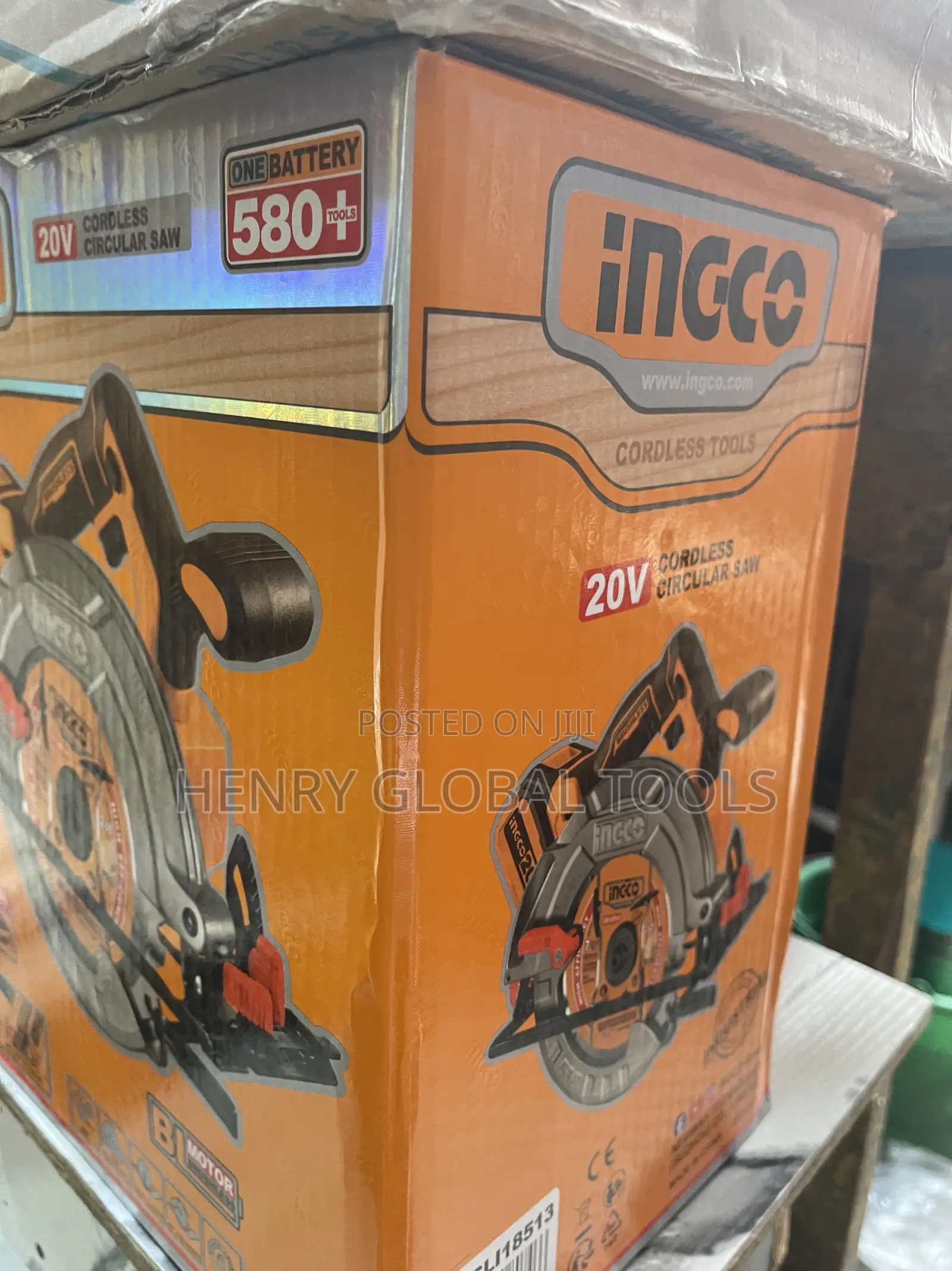 20v 185mm (7-1/4”) Ingco Battery Circular Saw Machine