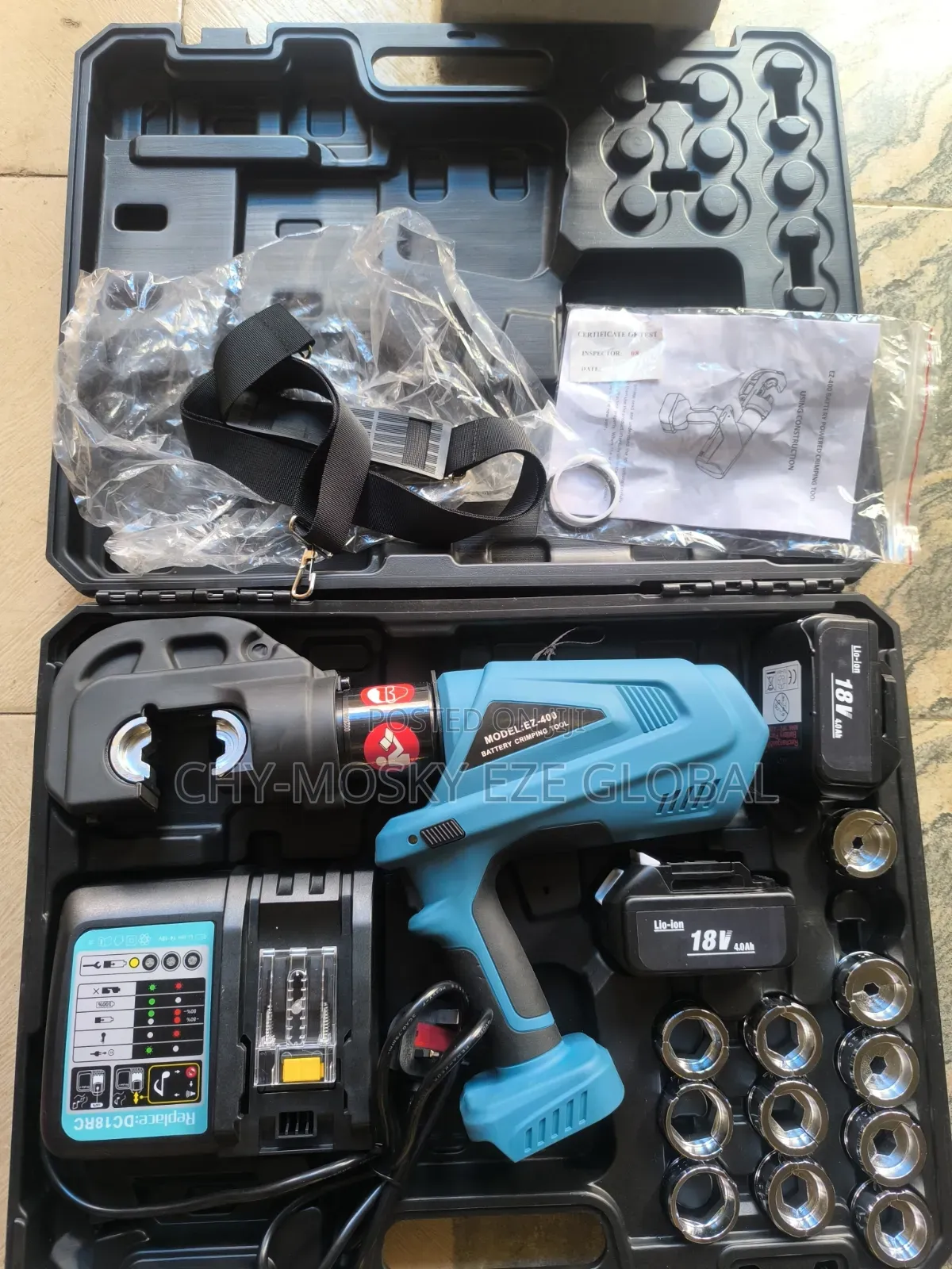 Cordless/Battery Crimping Tool (16-400mm)