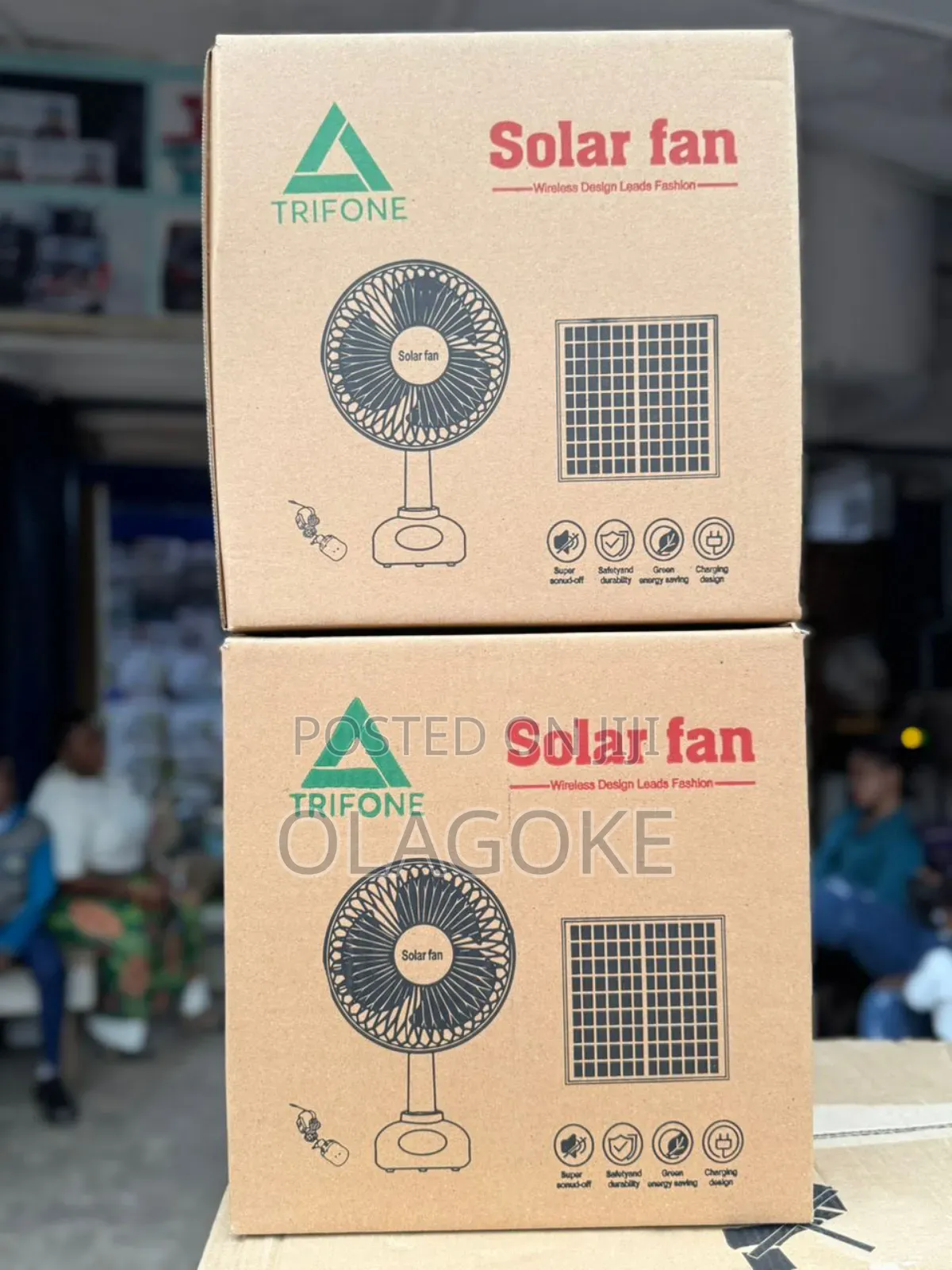 Rechargeable Solar Fan