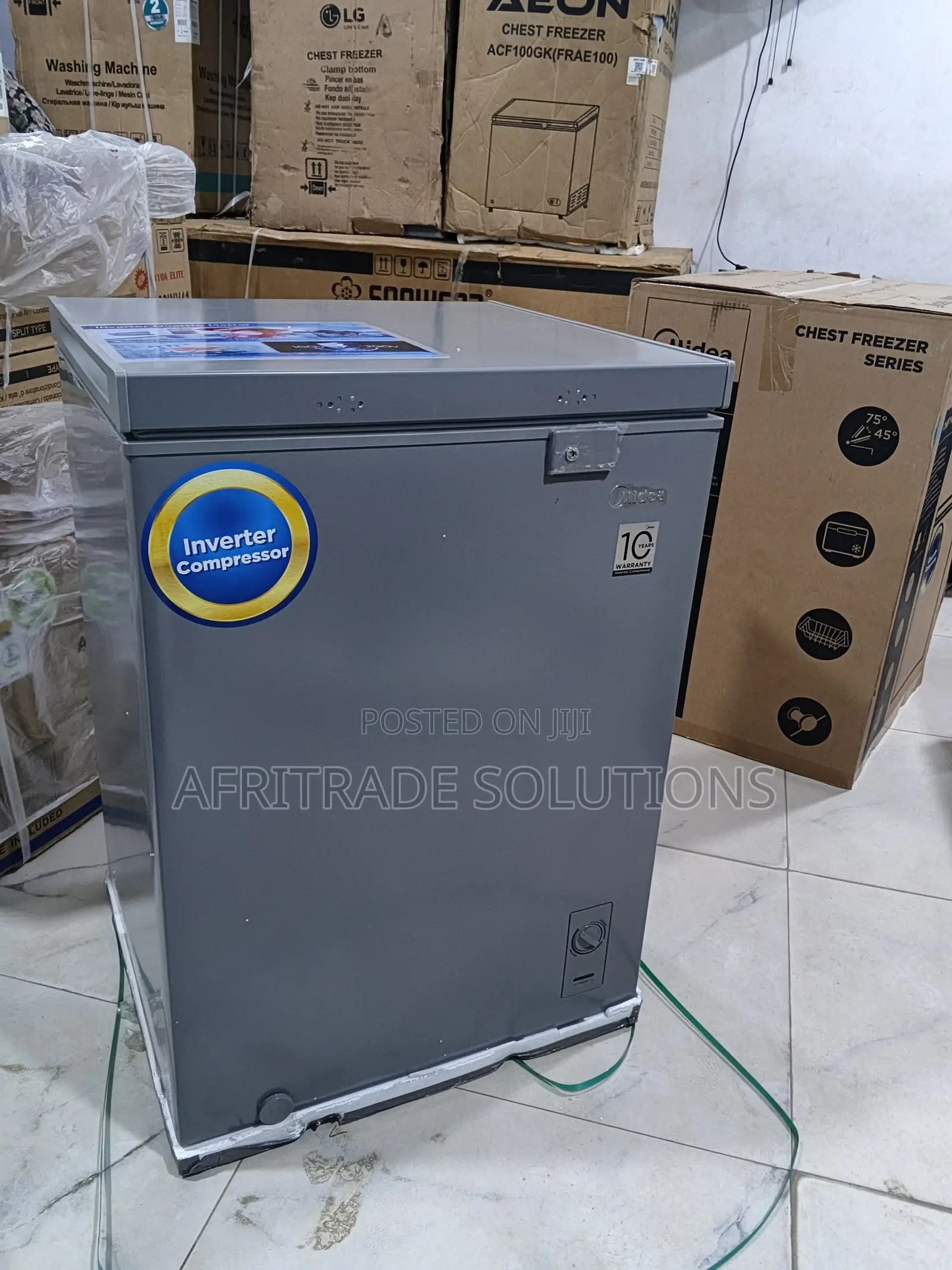 Midea 142l Compact Inverter Deep Freezer Mdrc265fzg43d