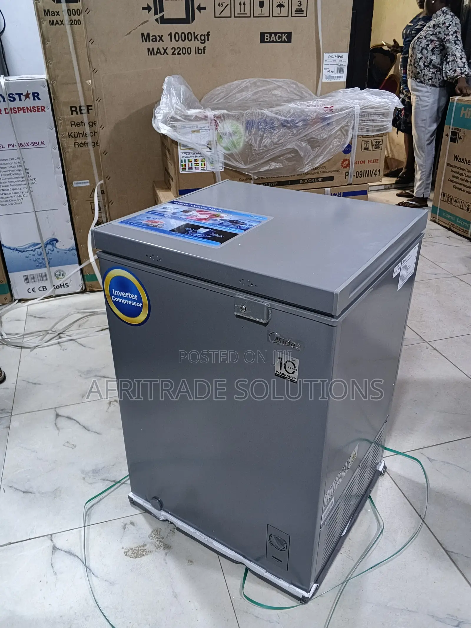 Midea 142l Wide Voltage Inverter Chest Freezer Mdrc265fzg43d
