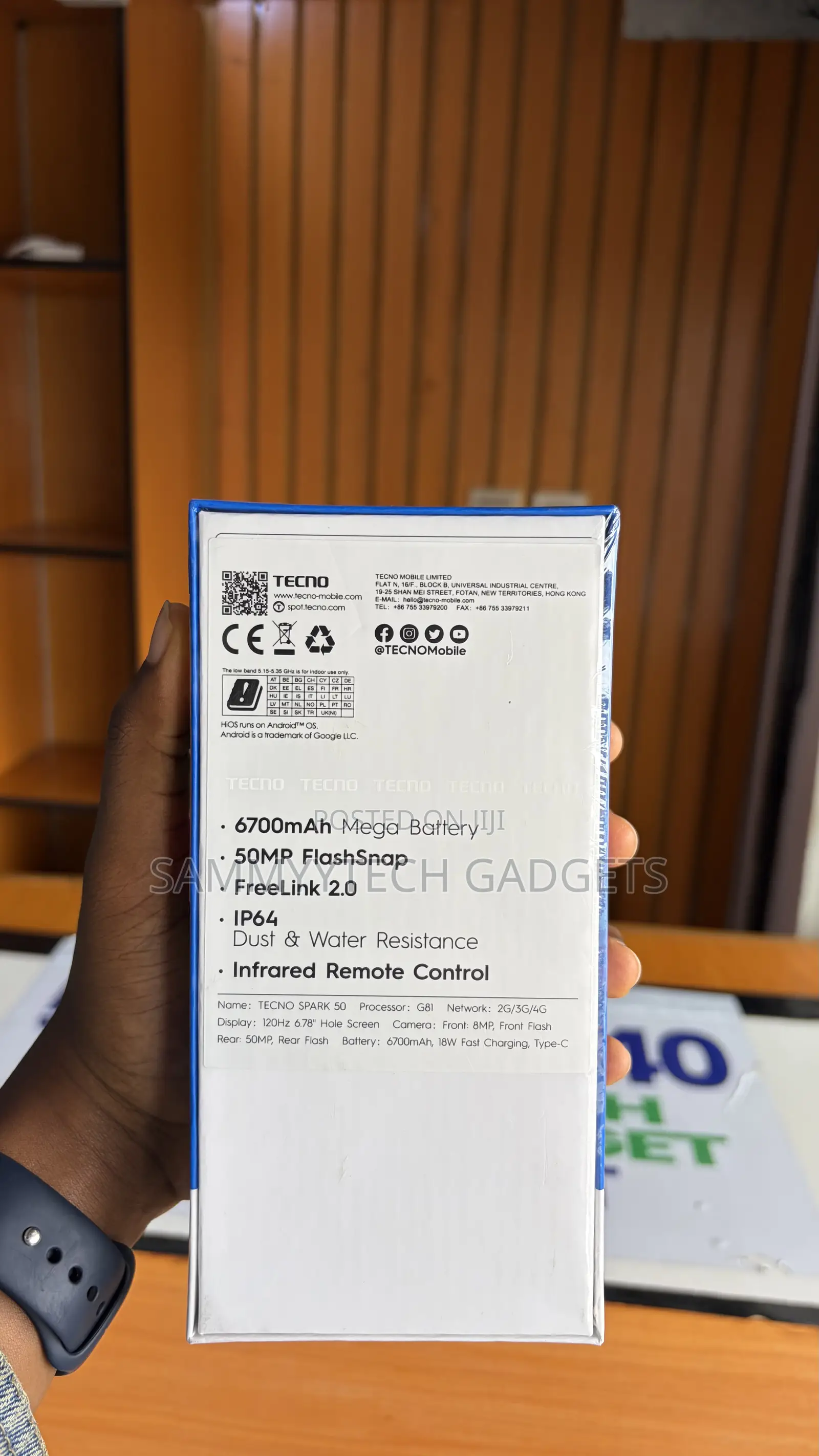 New Tecno Spark 50 128 GB Black