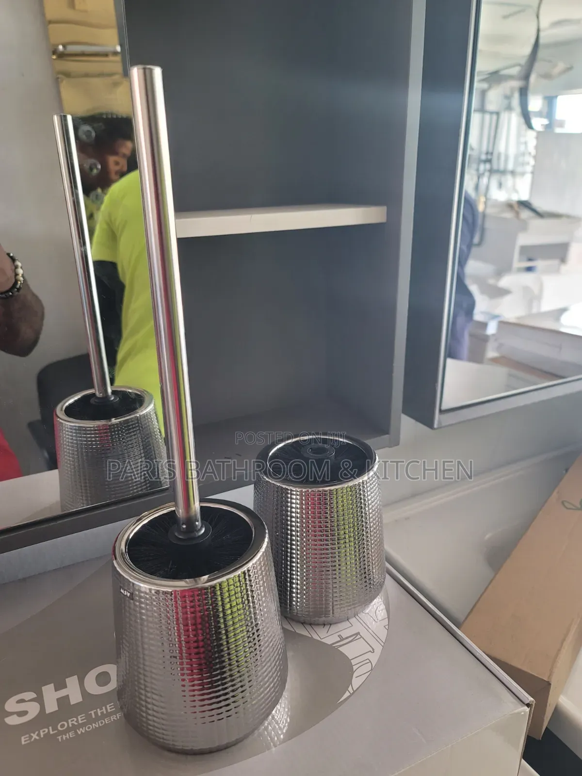 Ceramic Toilet Brush and Holder Set