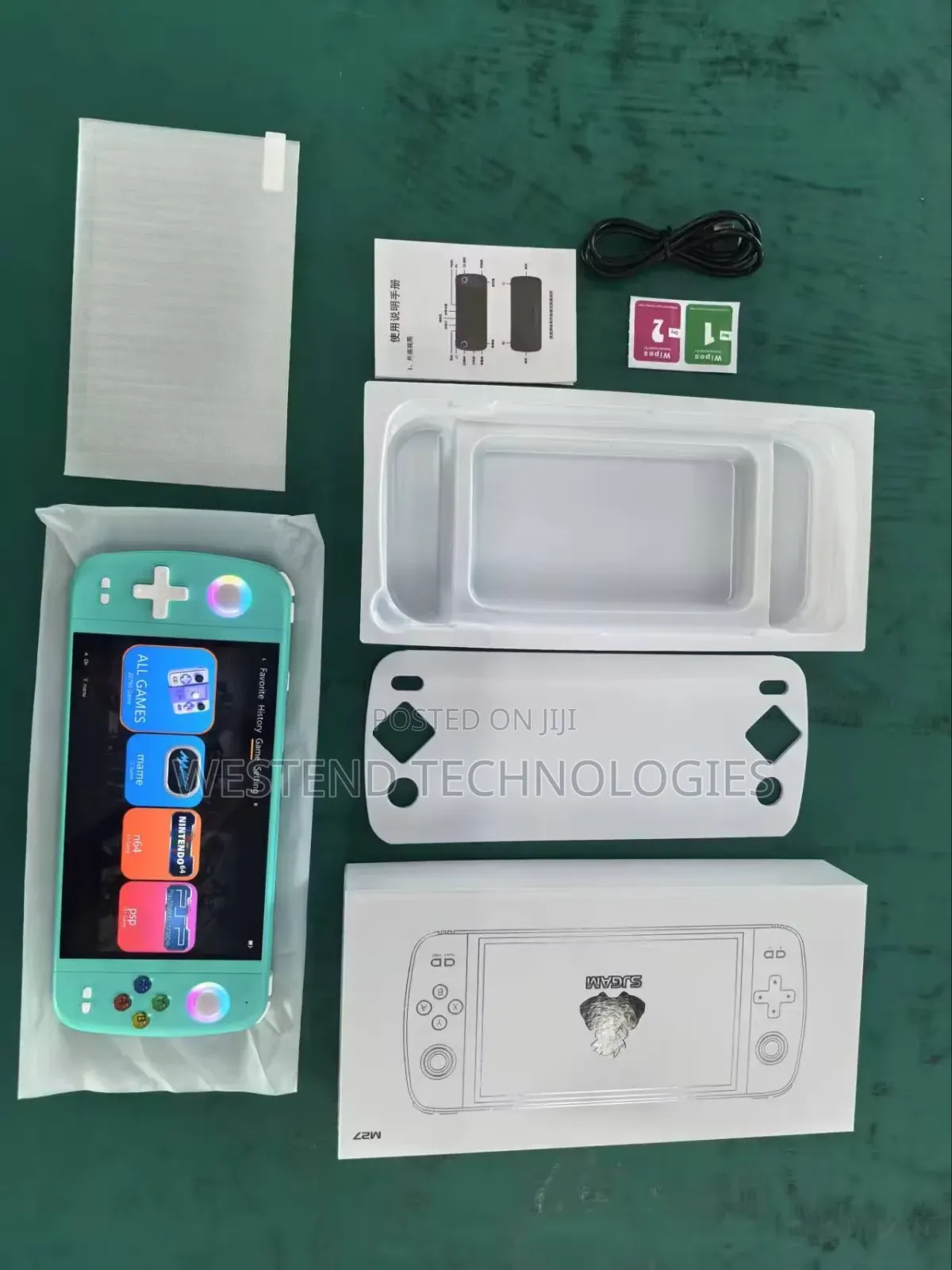 M27 Handheld Video Game 7" Display Screen Wit Over Games Installed