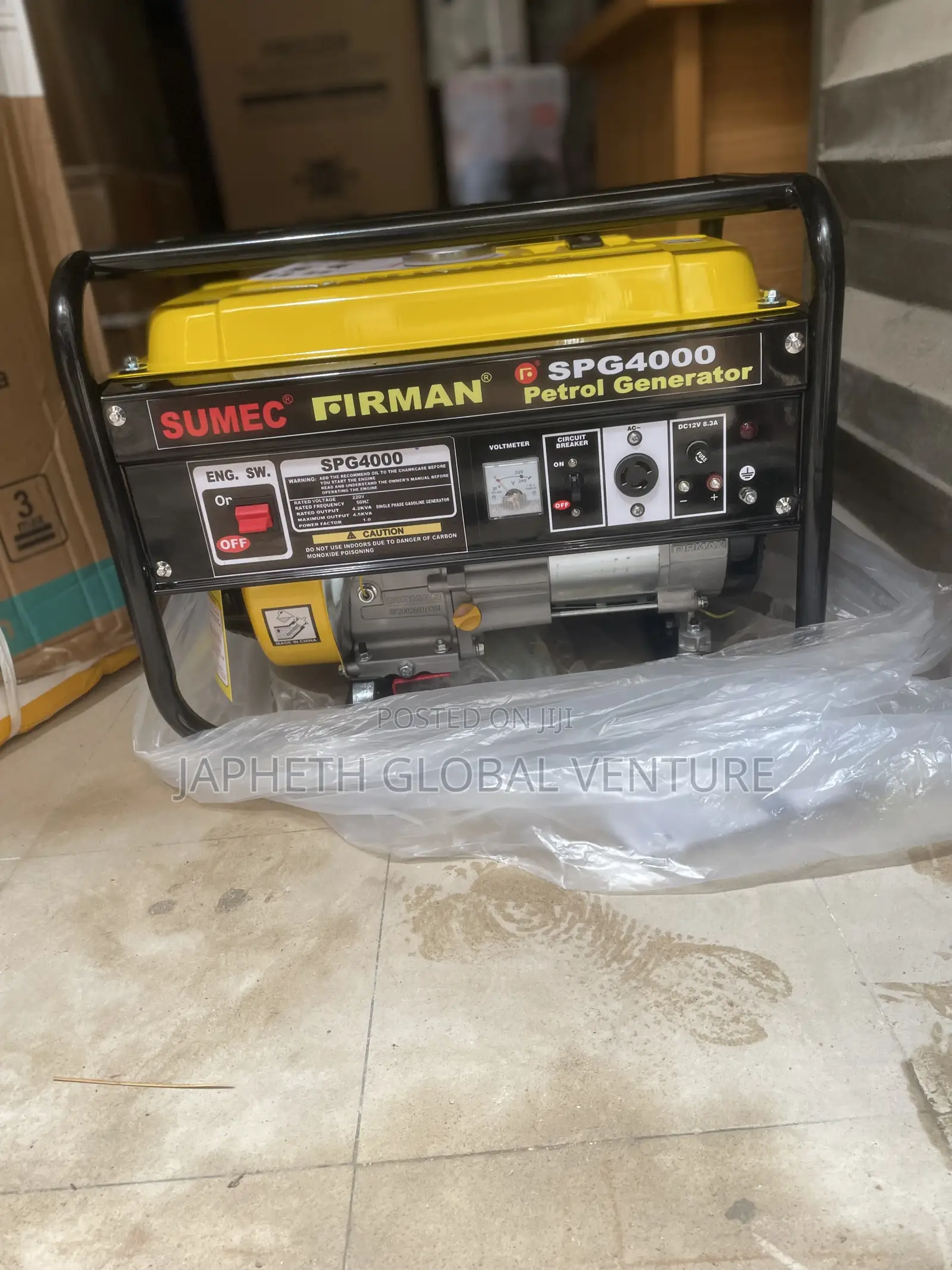 Powerful Spg4000 Sumec Firman 100% Copper Generator