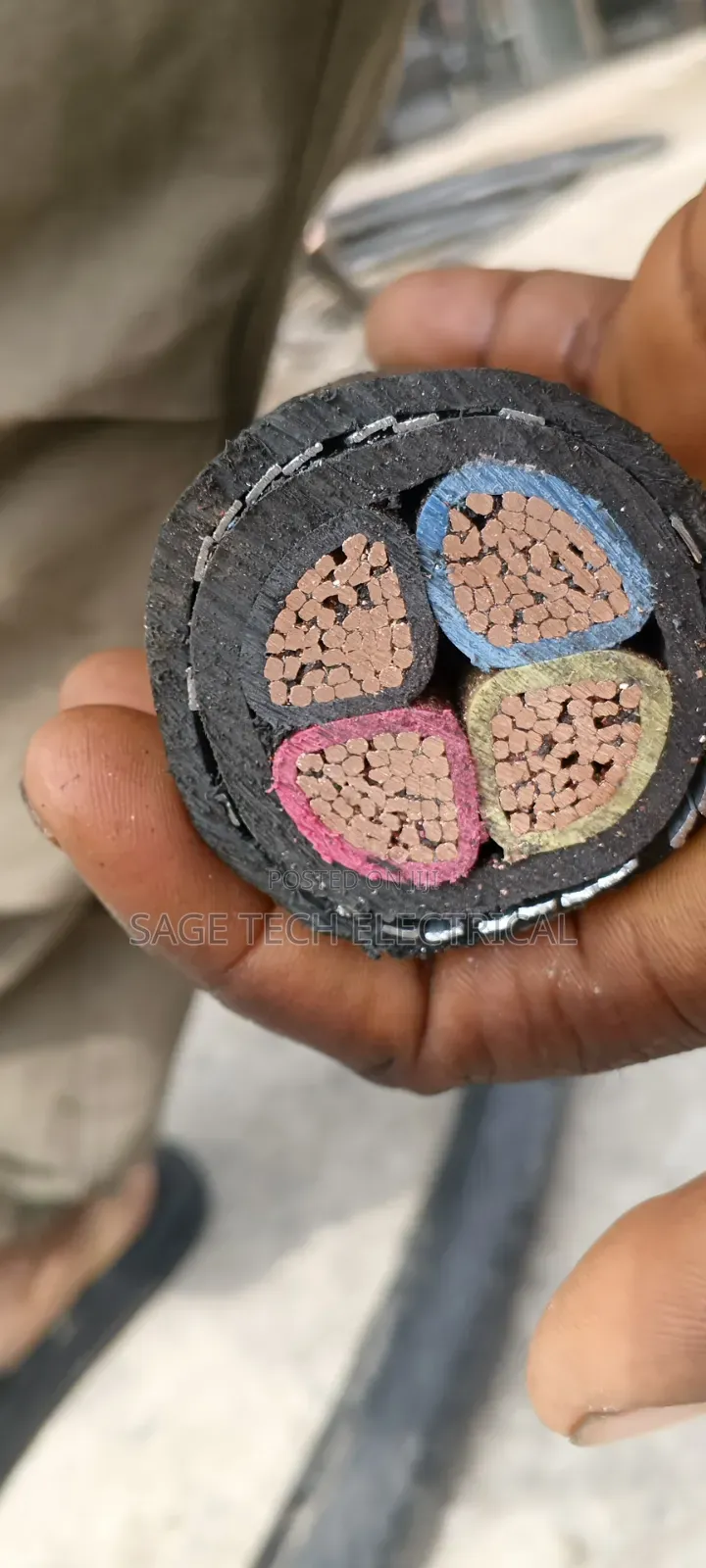 120mm 4core PVC Swa PVC Armoured Cable