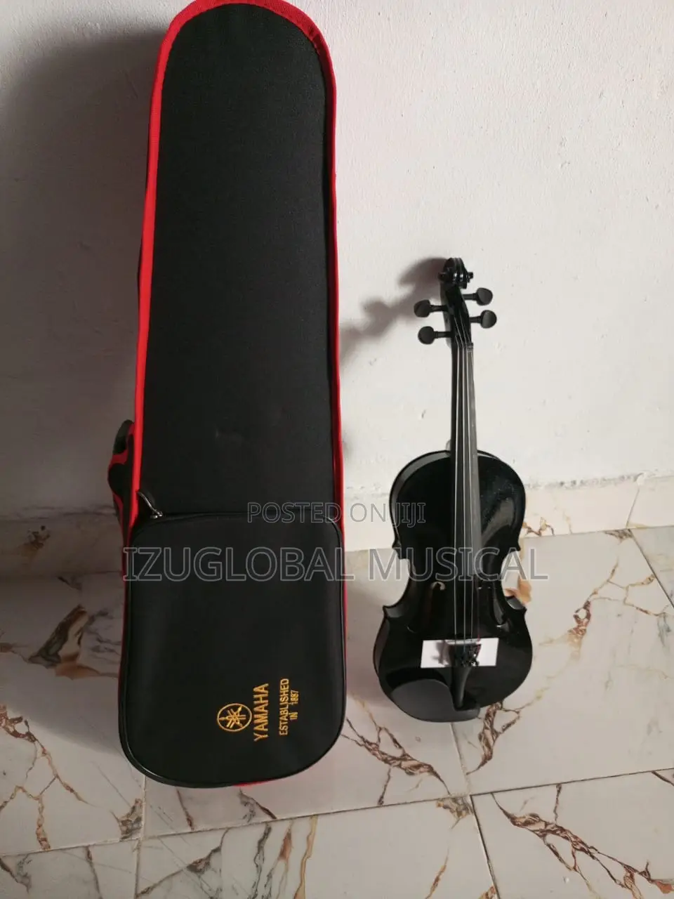 Professional 4/4 Violin With Music Stand and Shoulder Rest- Black