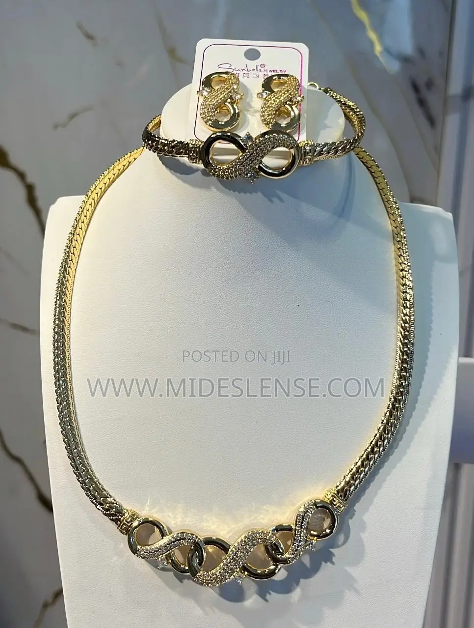 Sunbelle Original Women Necklace Set-Gold