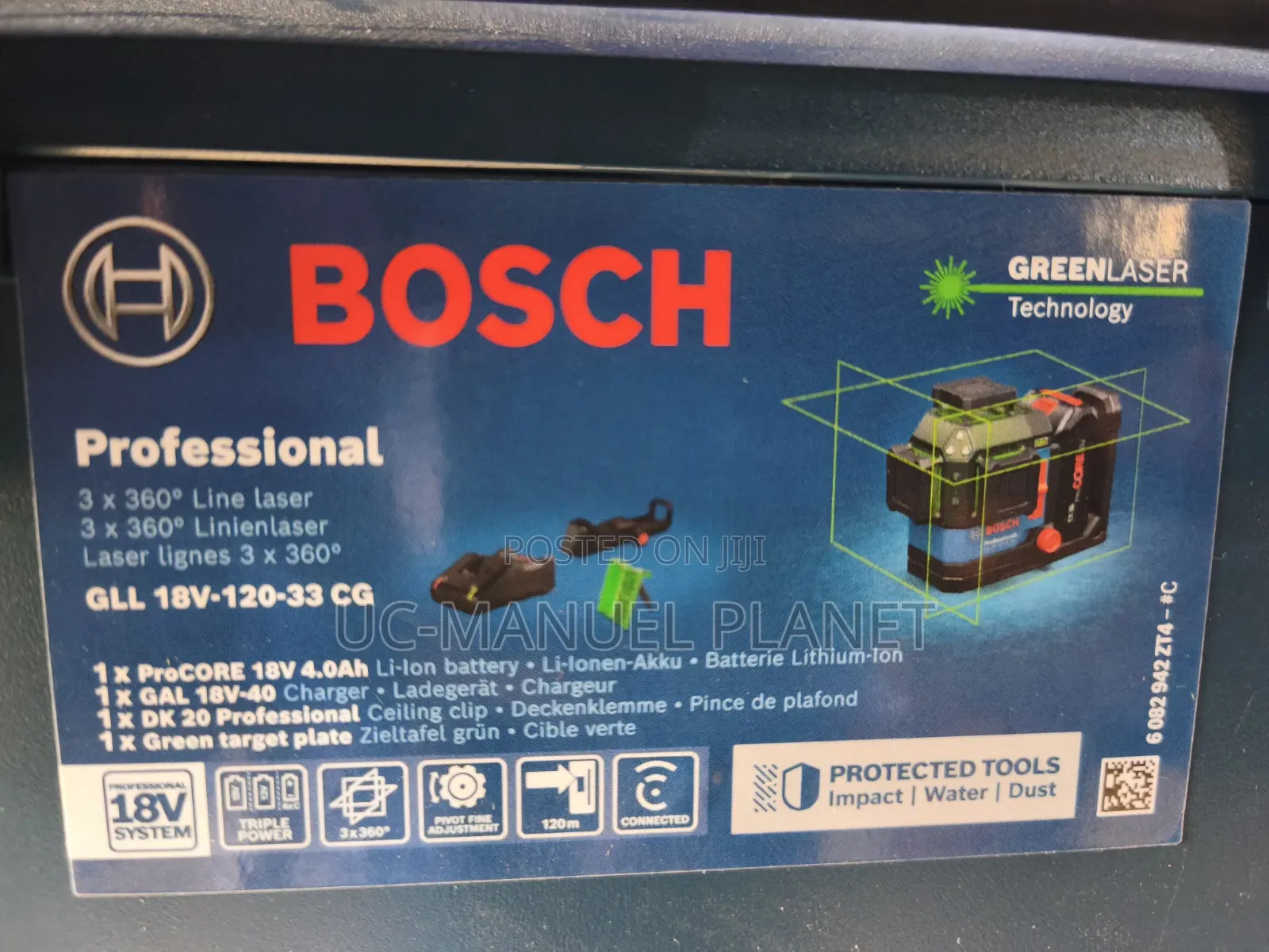 Bosch Line Laser GLL 18v-120-33 Cg