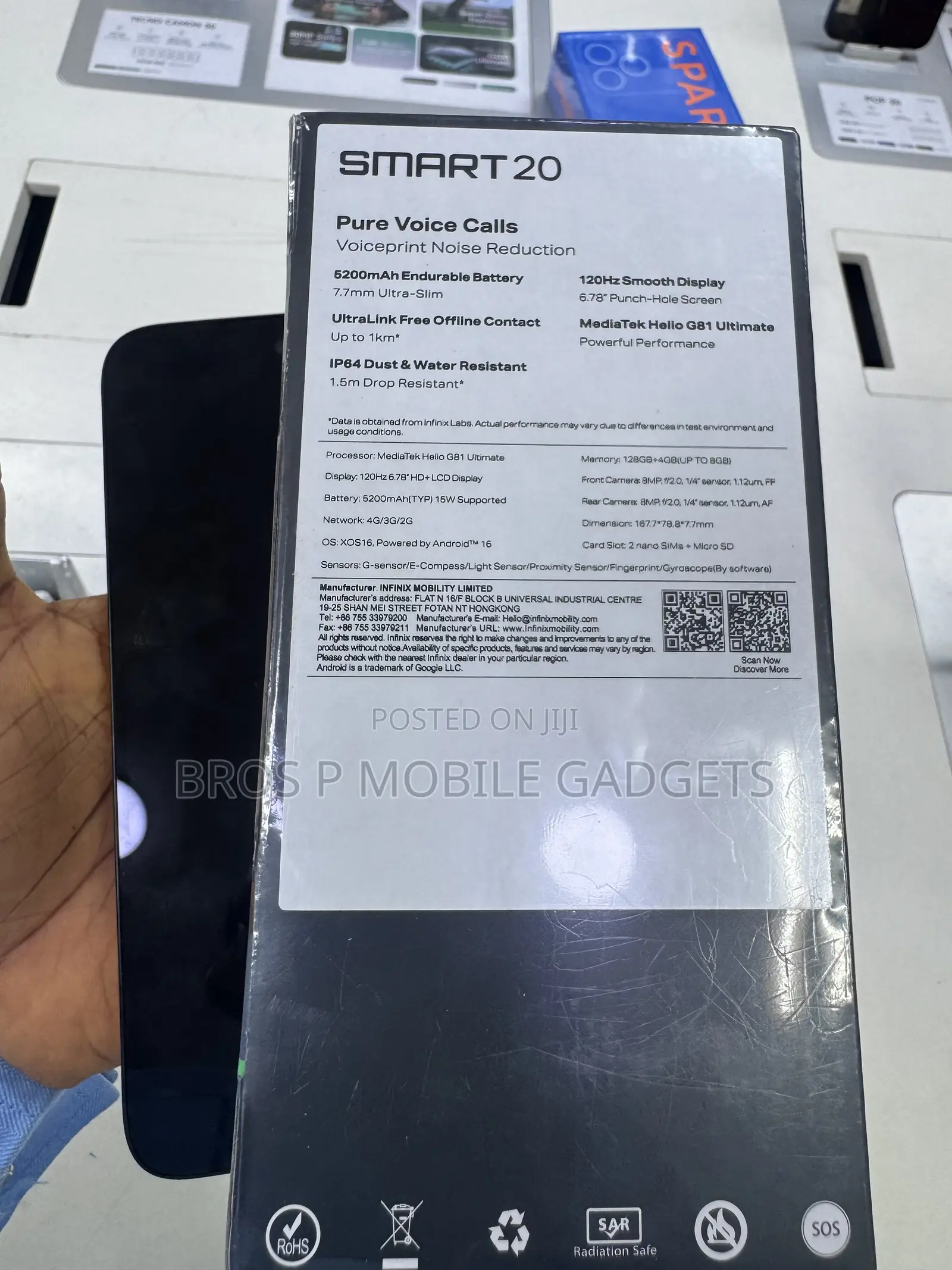 New Infinix Smart 20 128 GB Orange