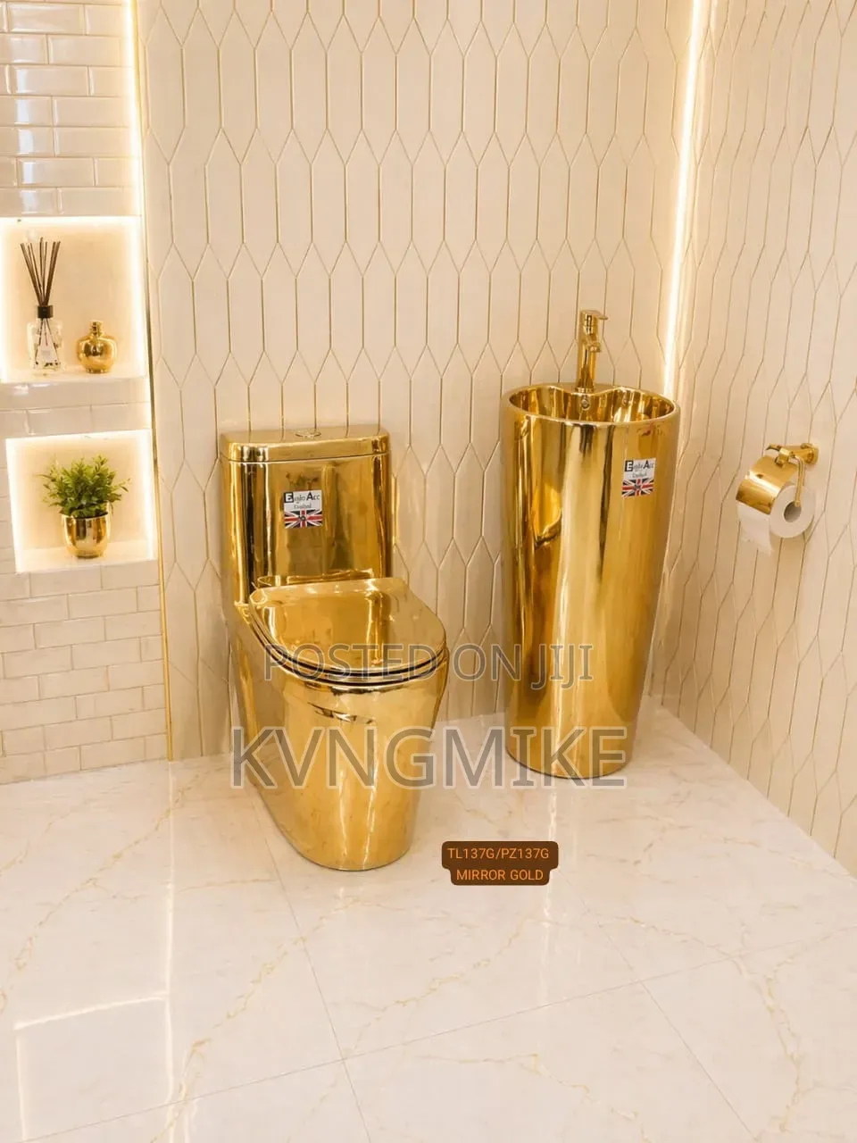England Standard Gold Wc Gold Drum Basin
