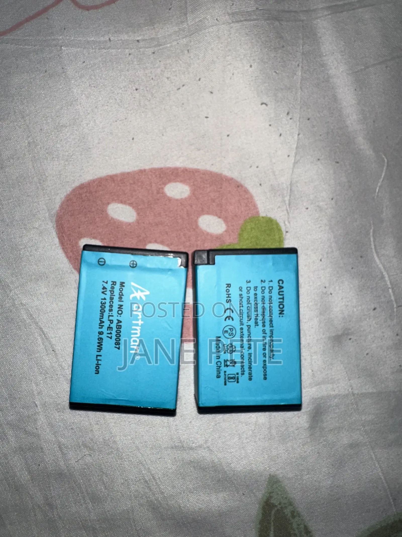 Artman Replacement Battery for Canon Cameras