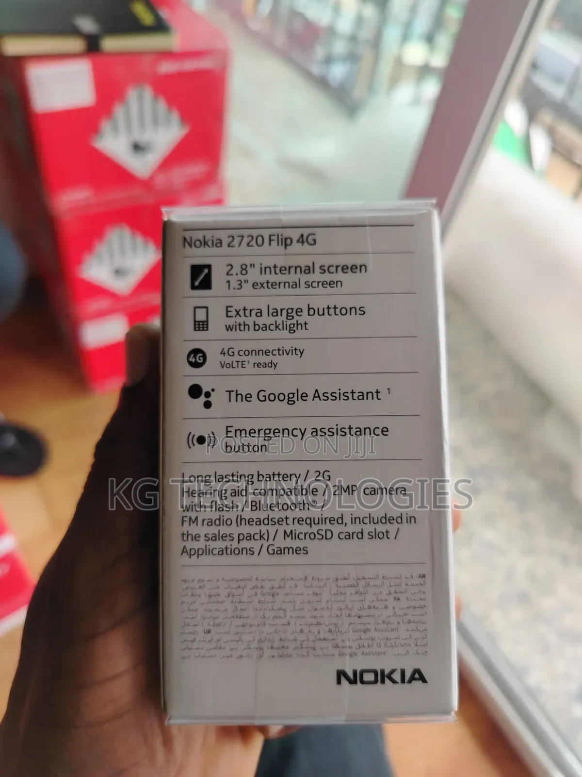 New Nokia 2720 Flip 512 GB Black