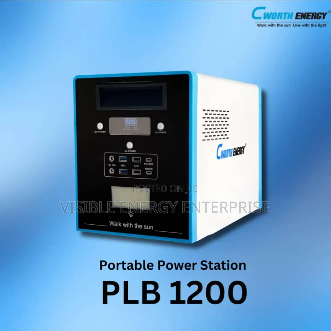 Cworth Energy 1.5kwh|1200w Portable Power Station (Plb1200)