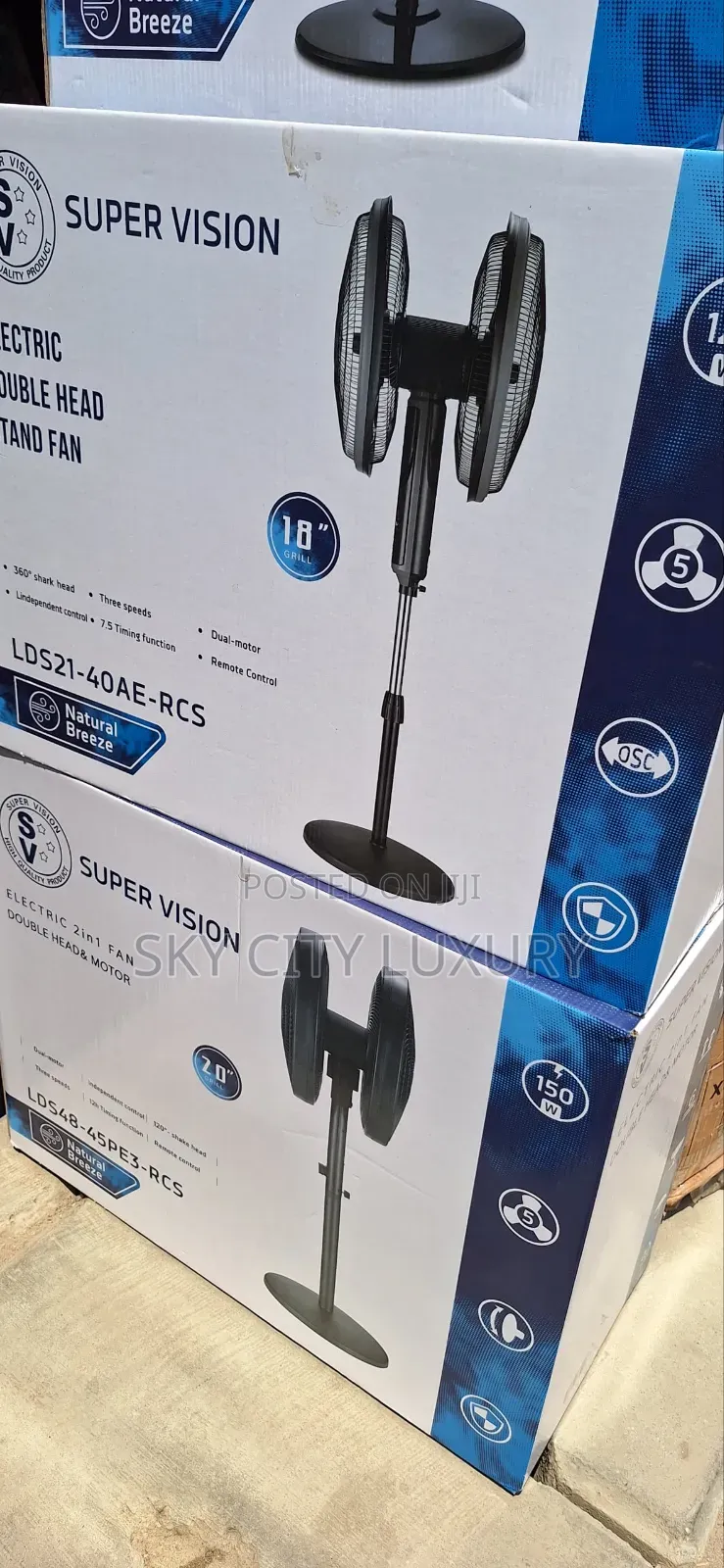 20inches Double Head Fan
