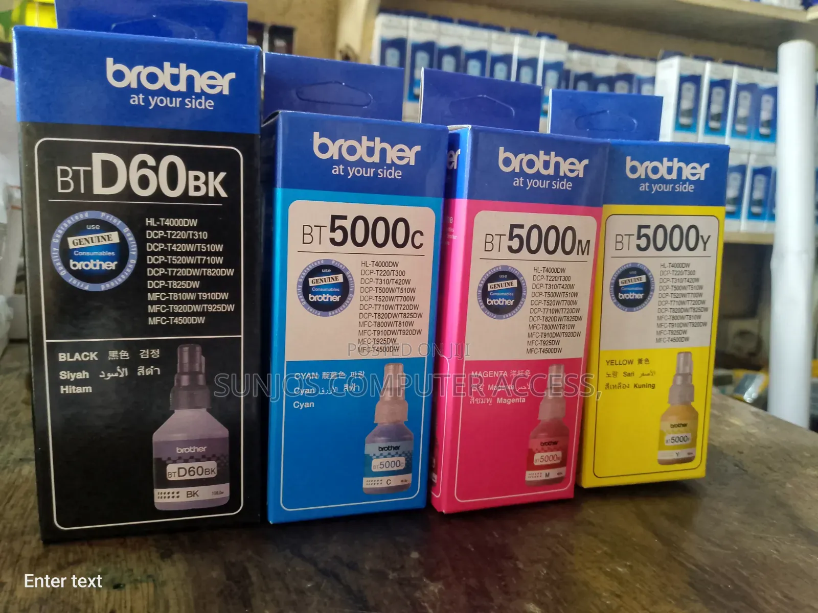 Brother Refill Ink One Set Black/Yellow) Cyan) Magenta)