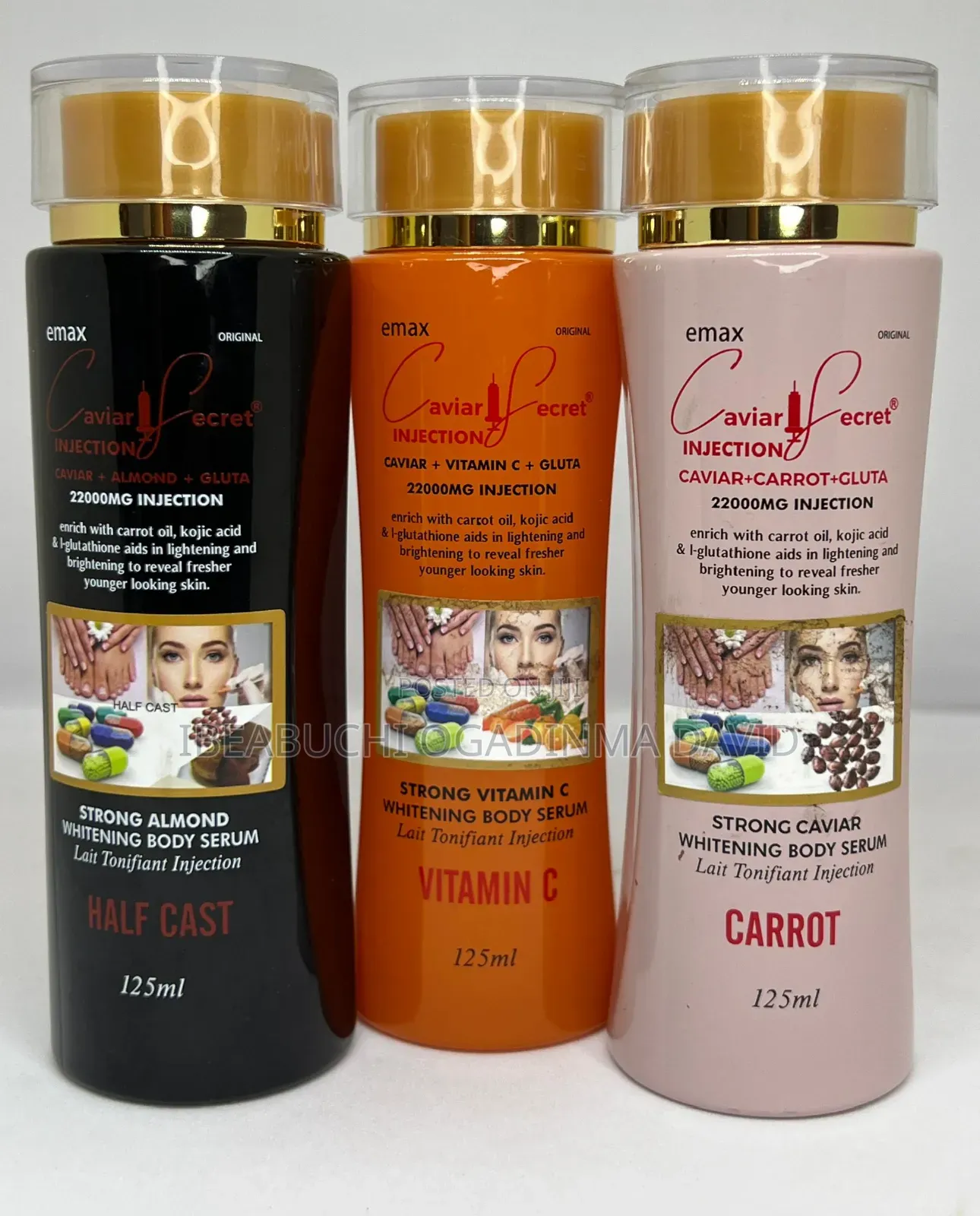Caviar Secret Injection Whitening Body Serum,