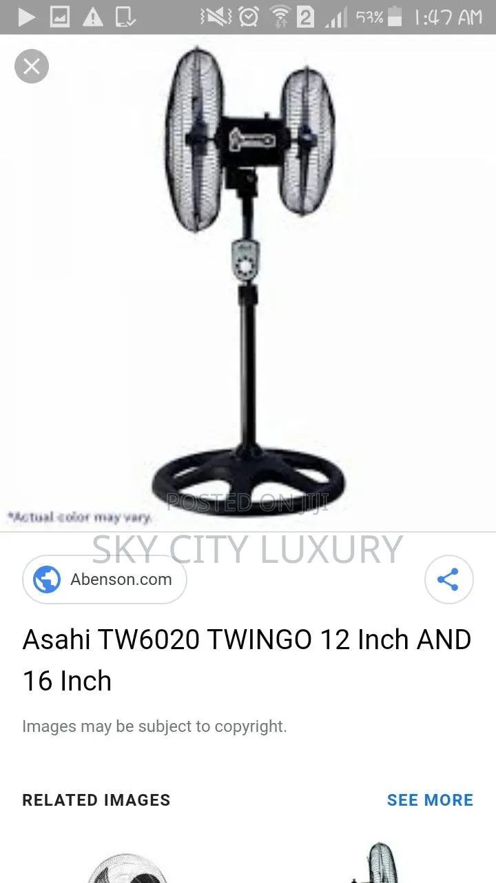 20inches Double Head Fan