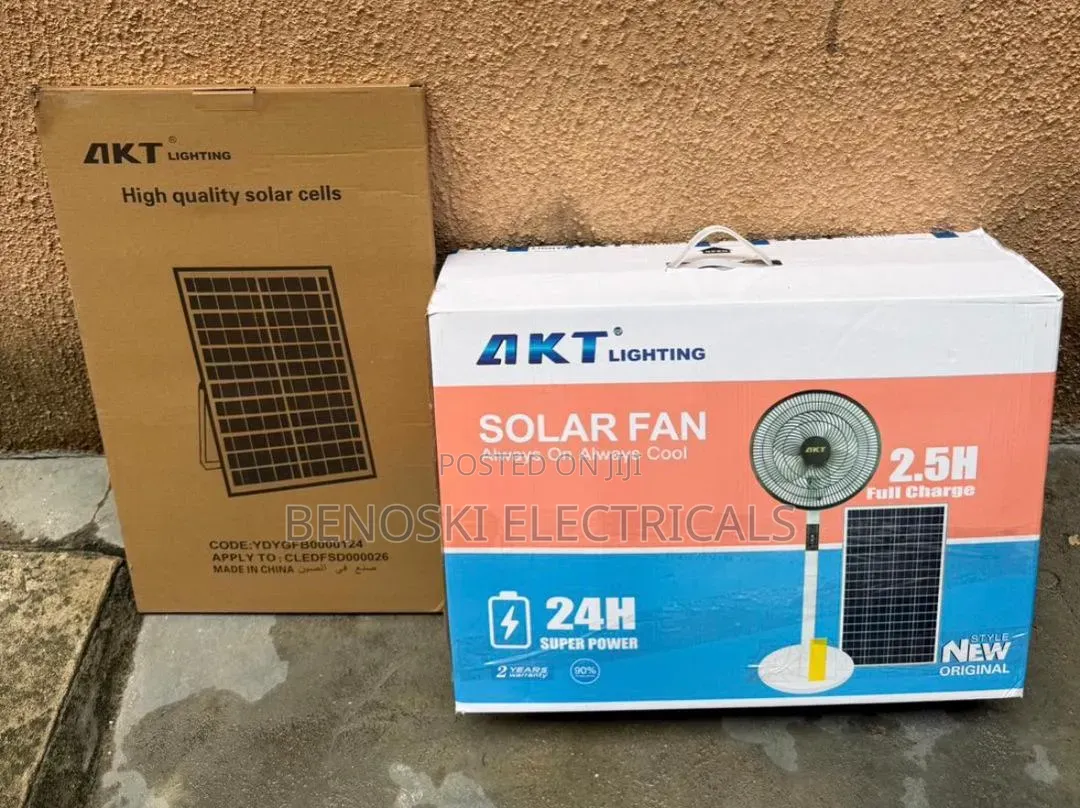 Akt Solar Rechargeable Fan