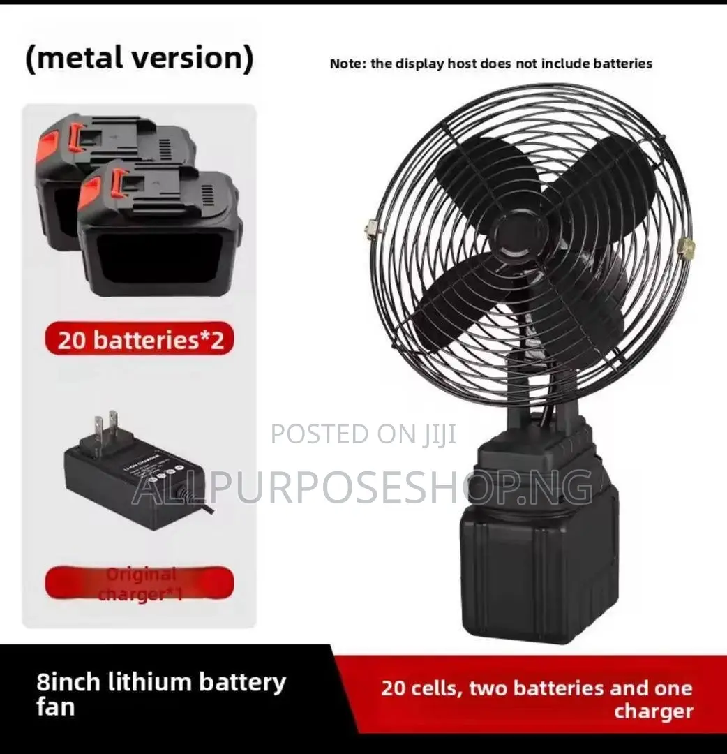 Lithium Fan With 2 Battery