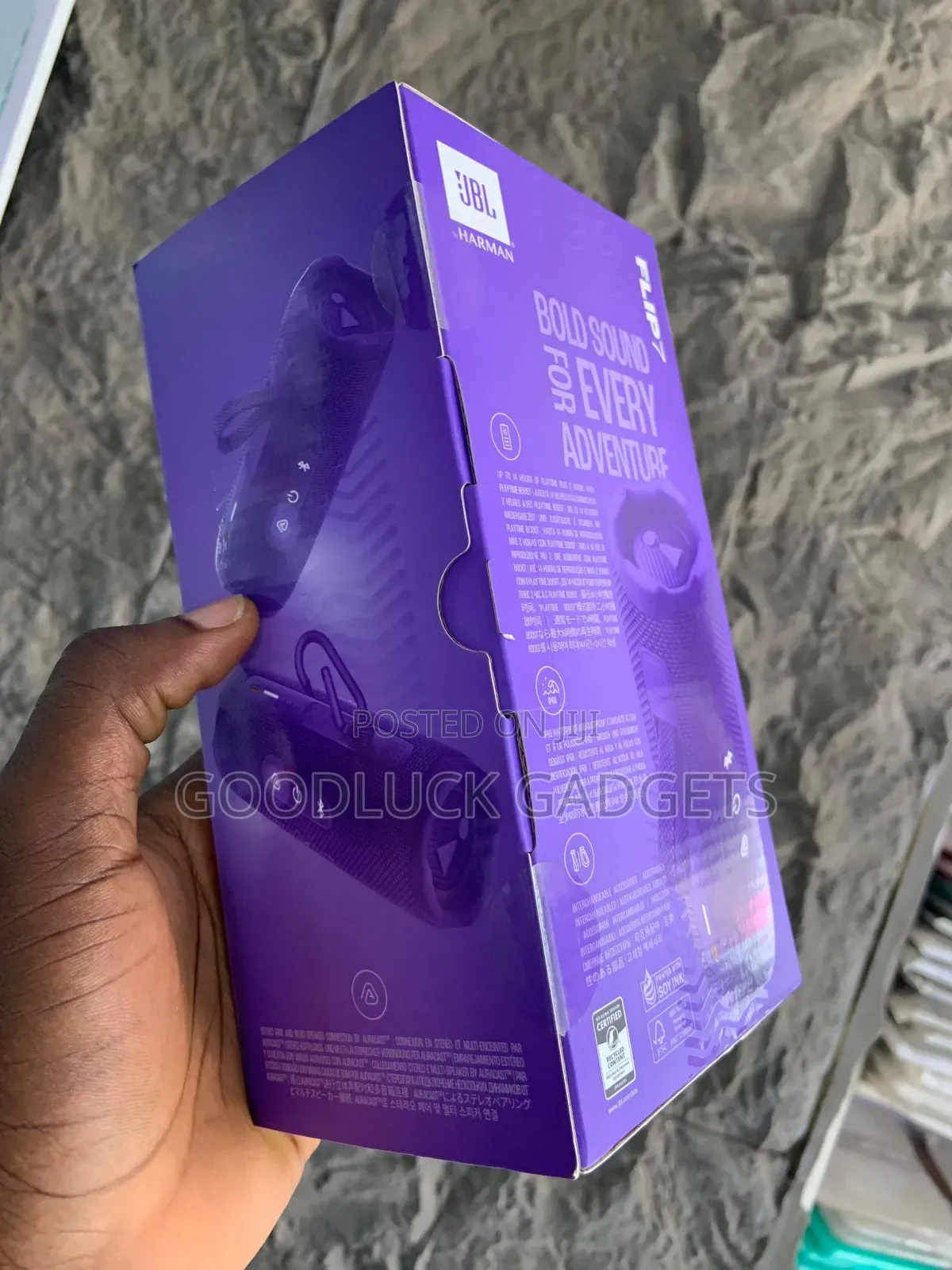 JBL by Harman/Kardon Flip 7 Purple  
With 16hrs Battery Life