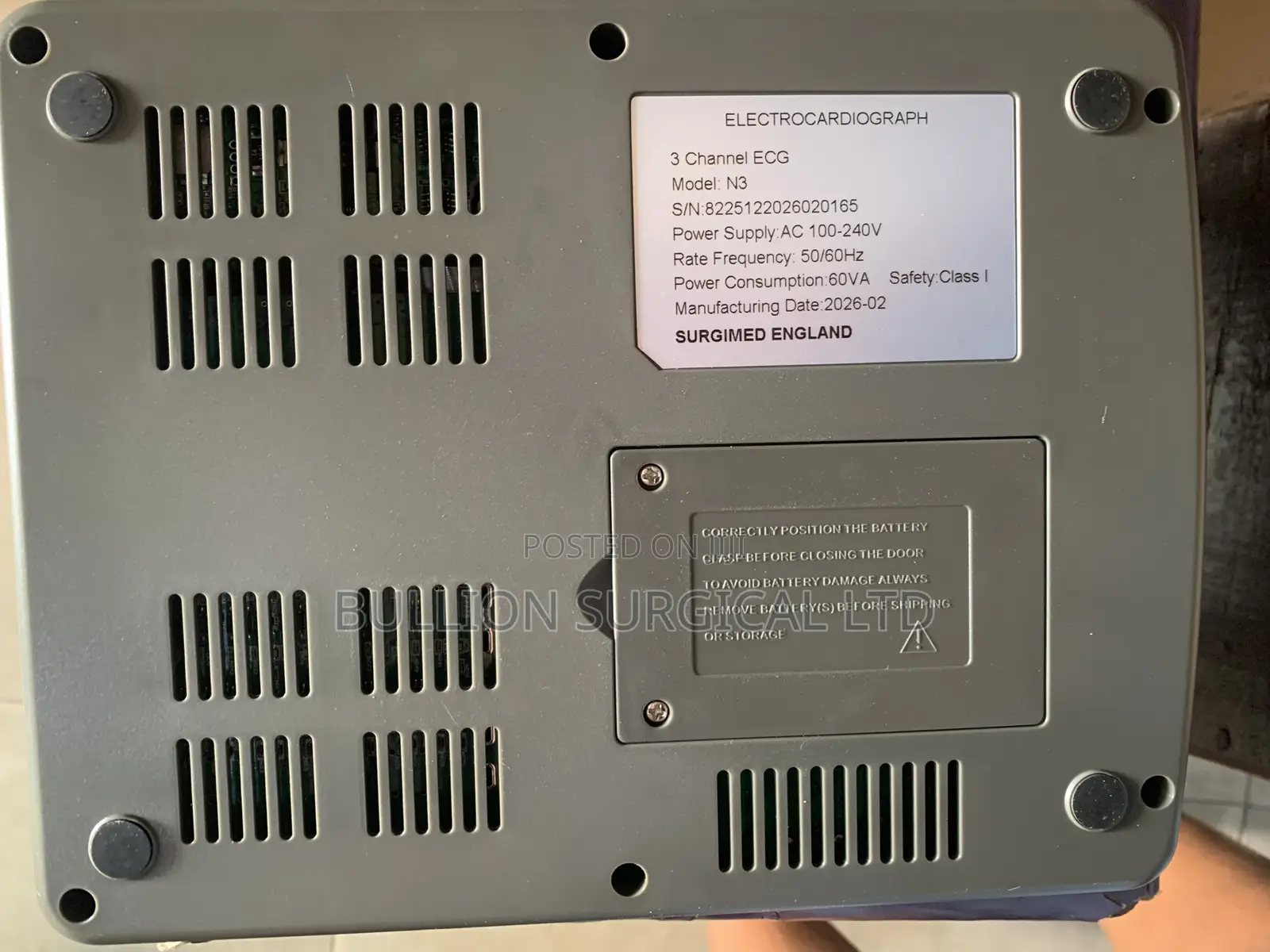 Three Channel Ecg Machine